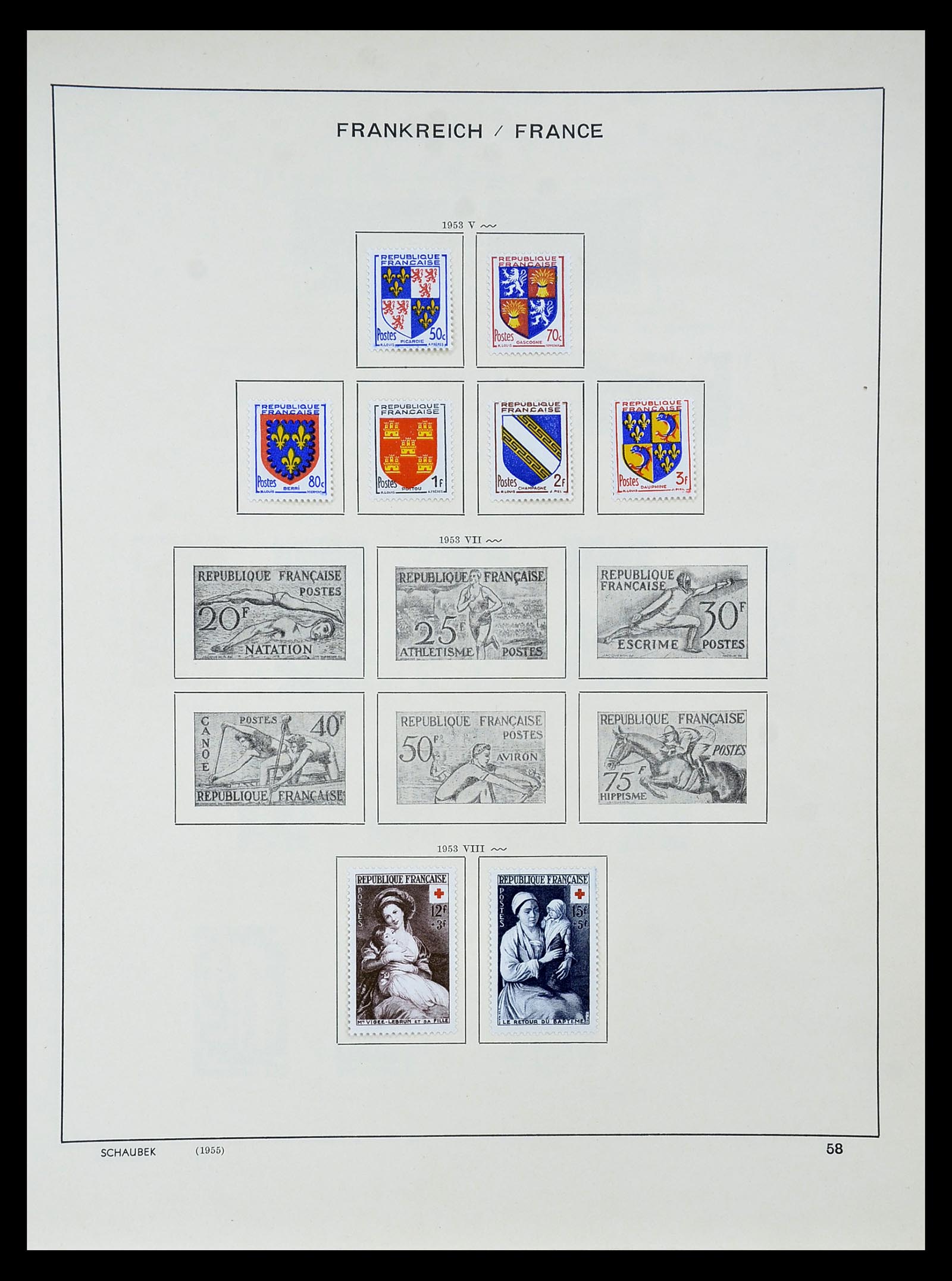 34802 059 - Postzegelverzameling 34802 Frankrijk 1849-1959.