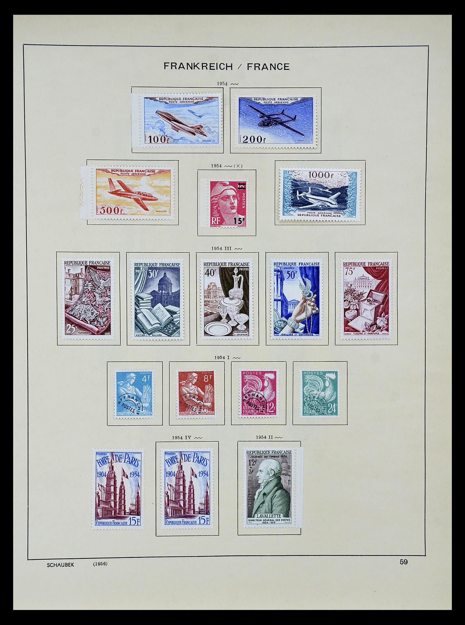 34802 060 - Postzegelverzameling 34802 Frankrijk 1849-1959.