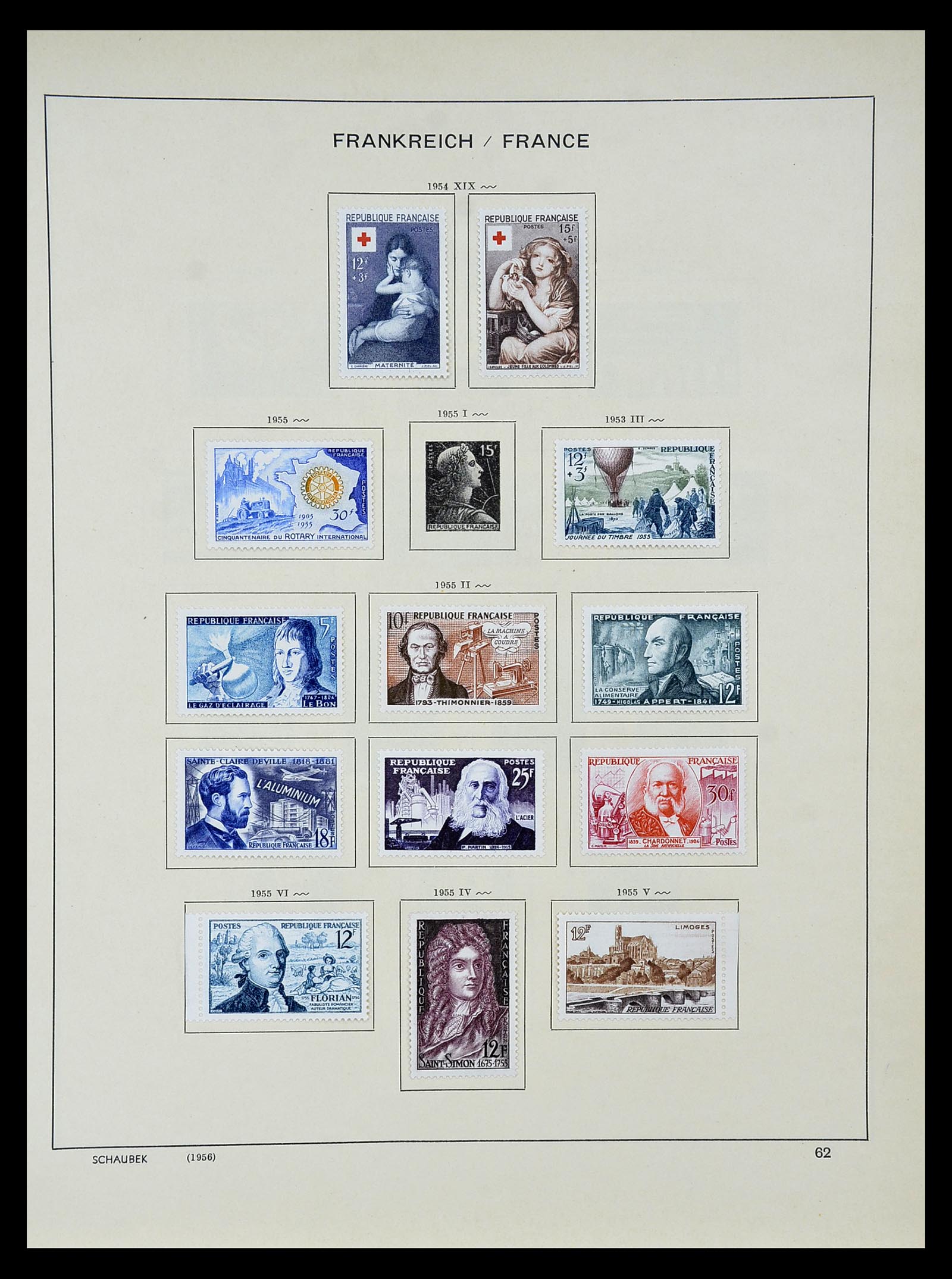 34802 063 - Stamp Collection 34802 France 1849-1959.