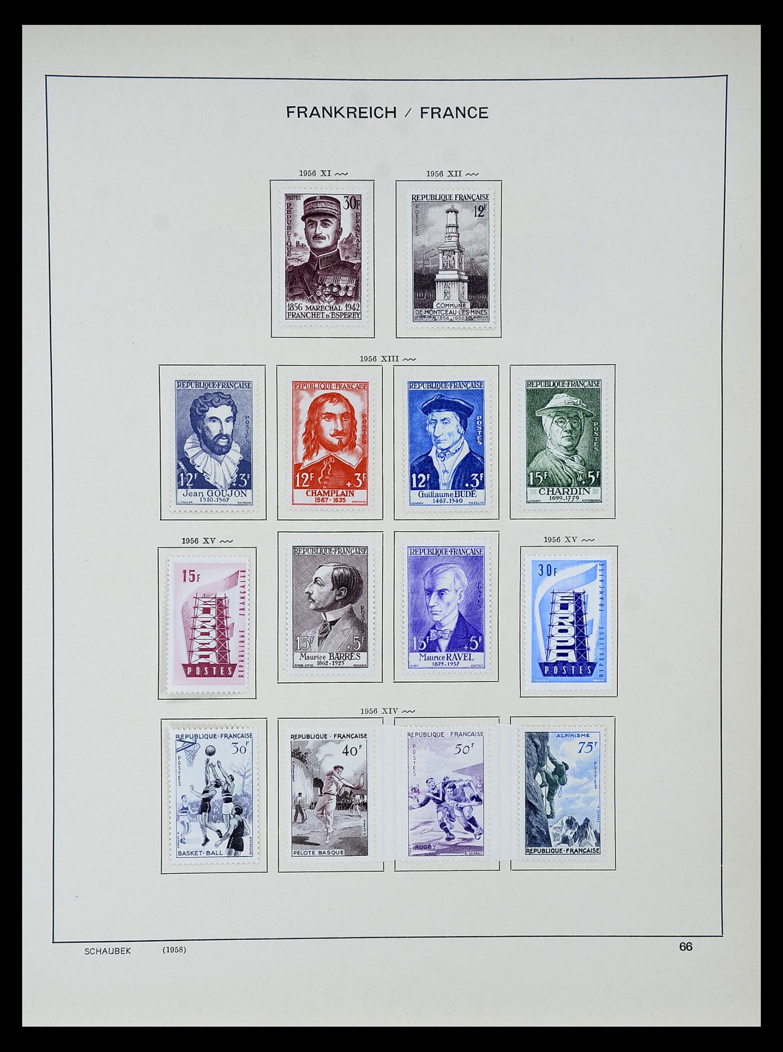 34802 067 - Stamp Collection 34802 France 1849-1959.