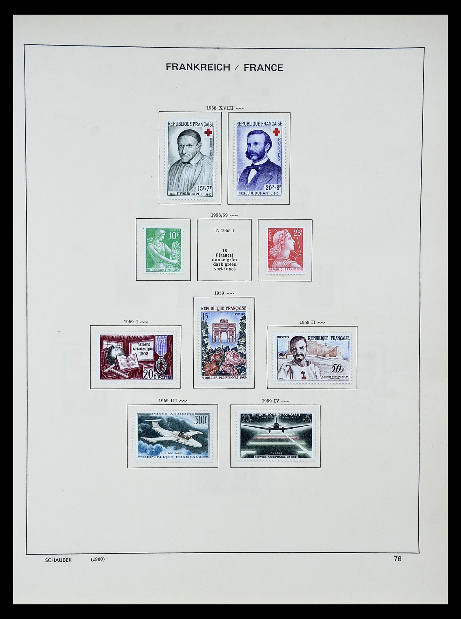 34802 077 - Stamp Collection 34802 France 1849-1959.