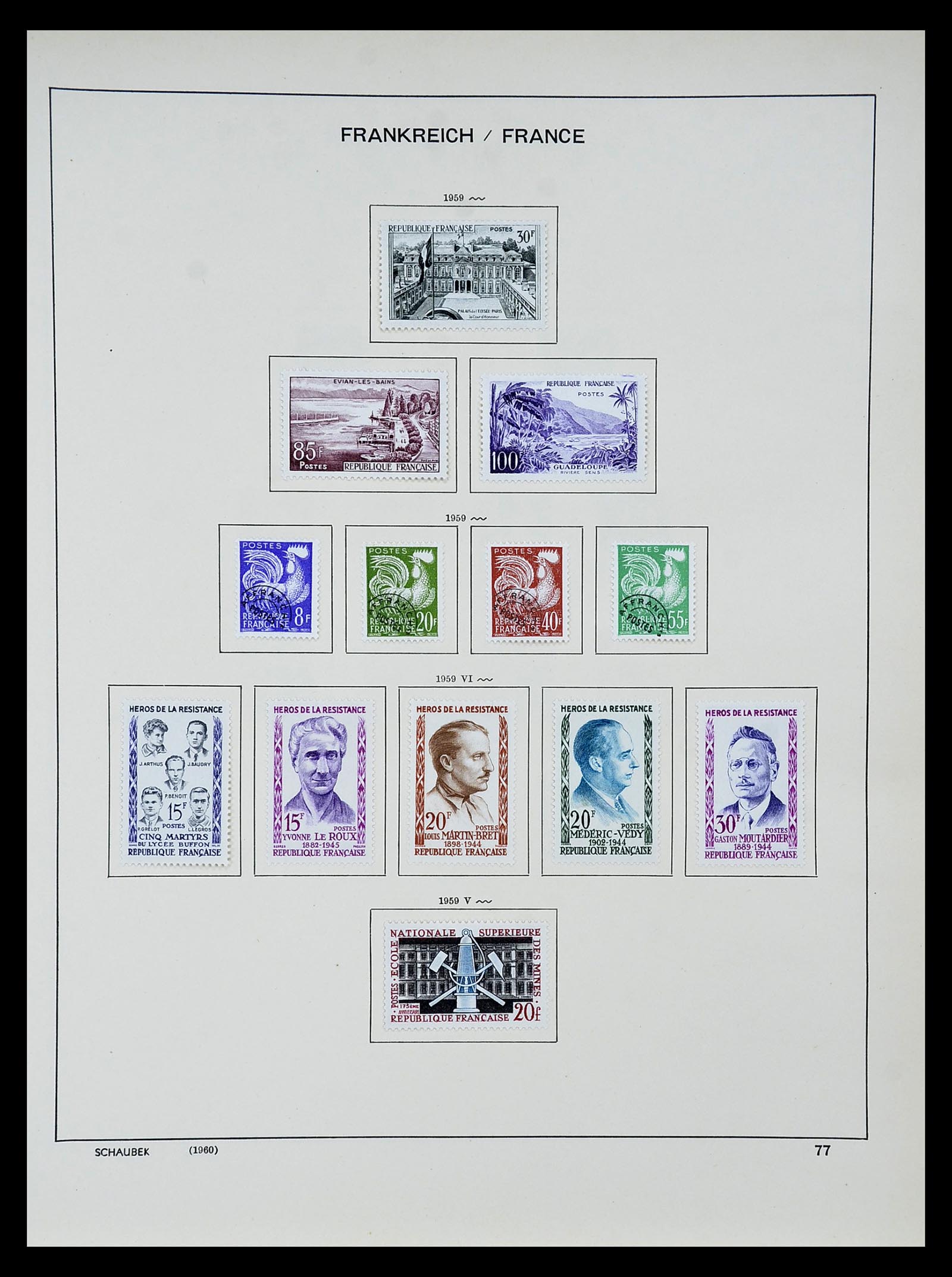 34802 078 - Stamp Collection 34802 France 1849-1959.