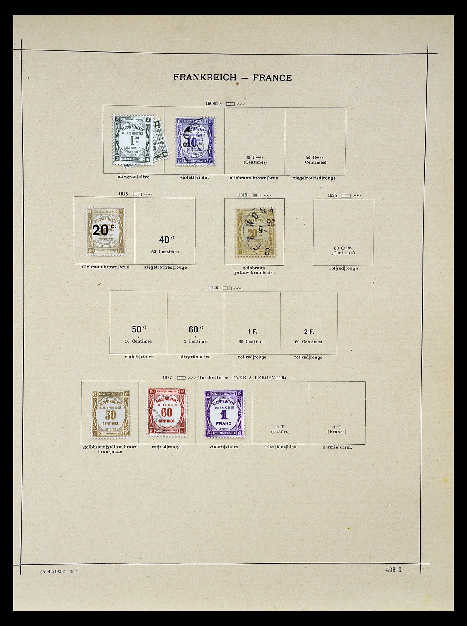 34802 080 - Stamp Collection 34802 France 1849-1959.