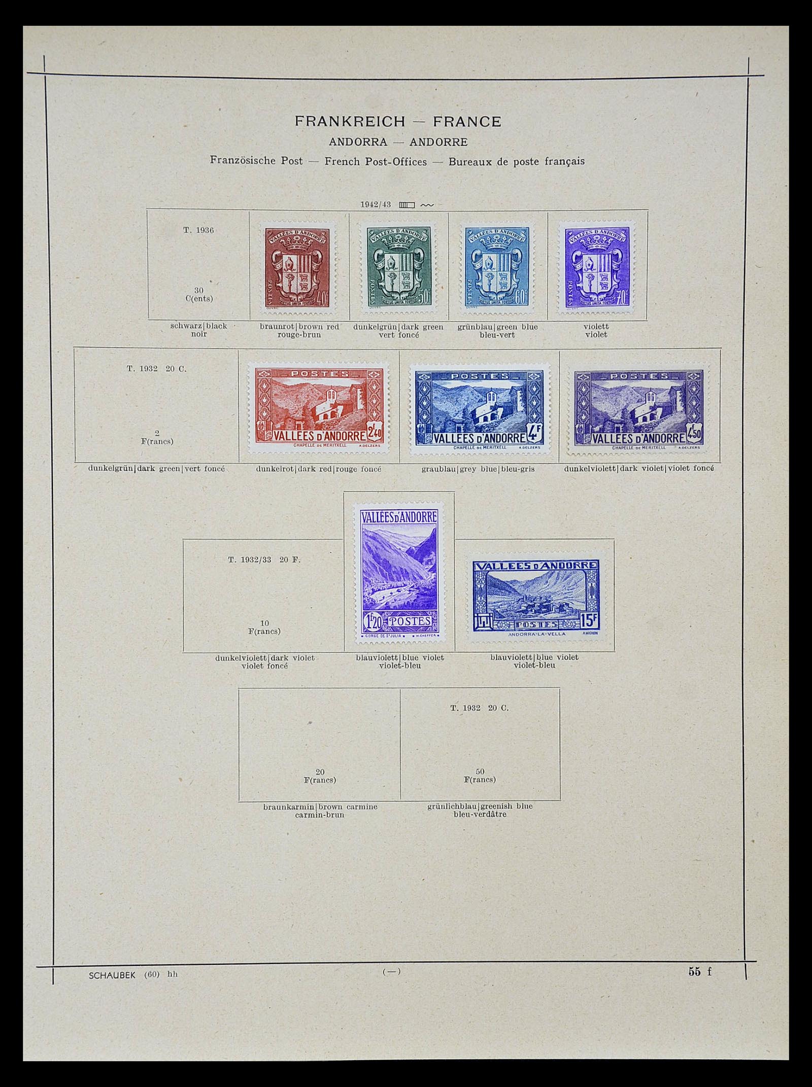 34802 088 - Postzegelverzameling 34802 Frankrijk 1849-1959.