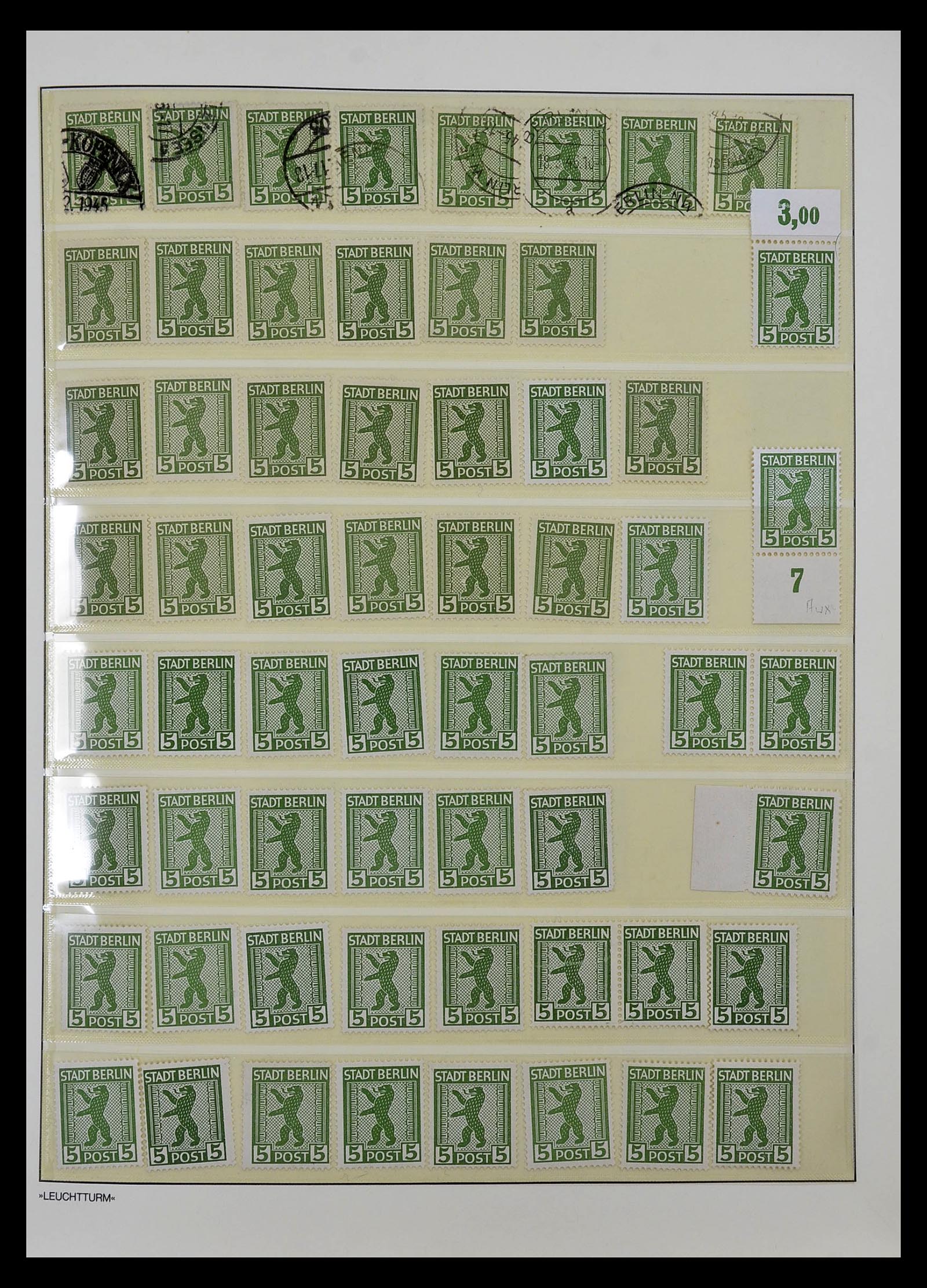 34805 005 - Postzegelverzameling 34805 Sovjet Zone 1945-1949.