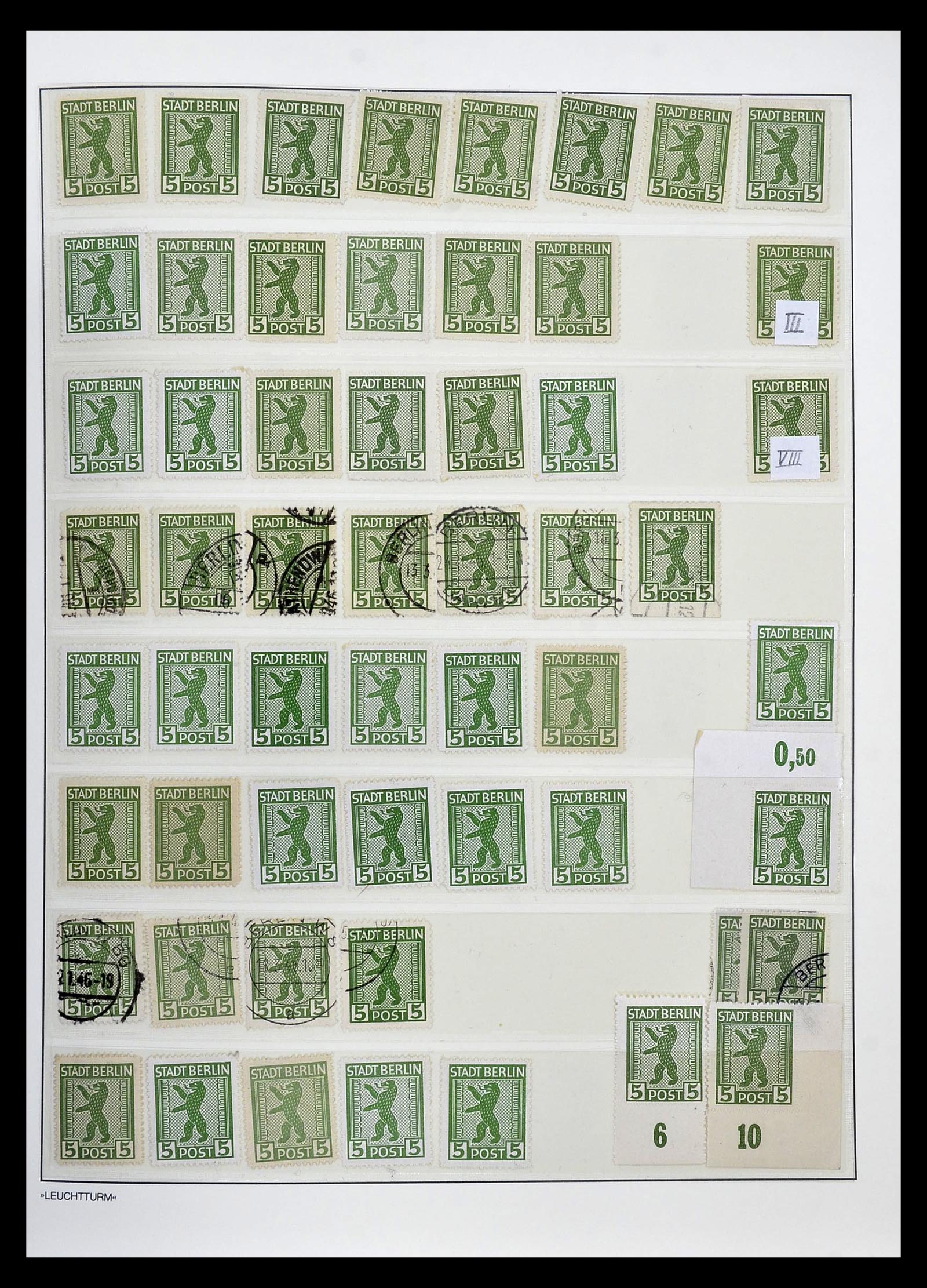 34805 006 - Postzegelverzameling 34805 Sovjet Zone 1945-1949.