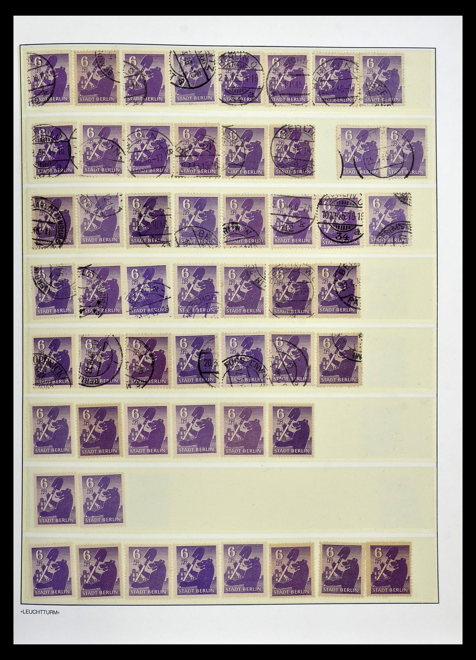 34805 007 - Postzegelverzameling 34805 Sovjet Zone 1945-1949.