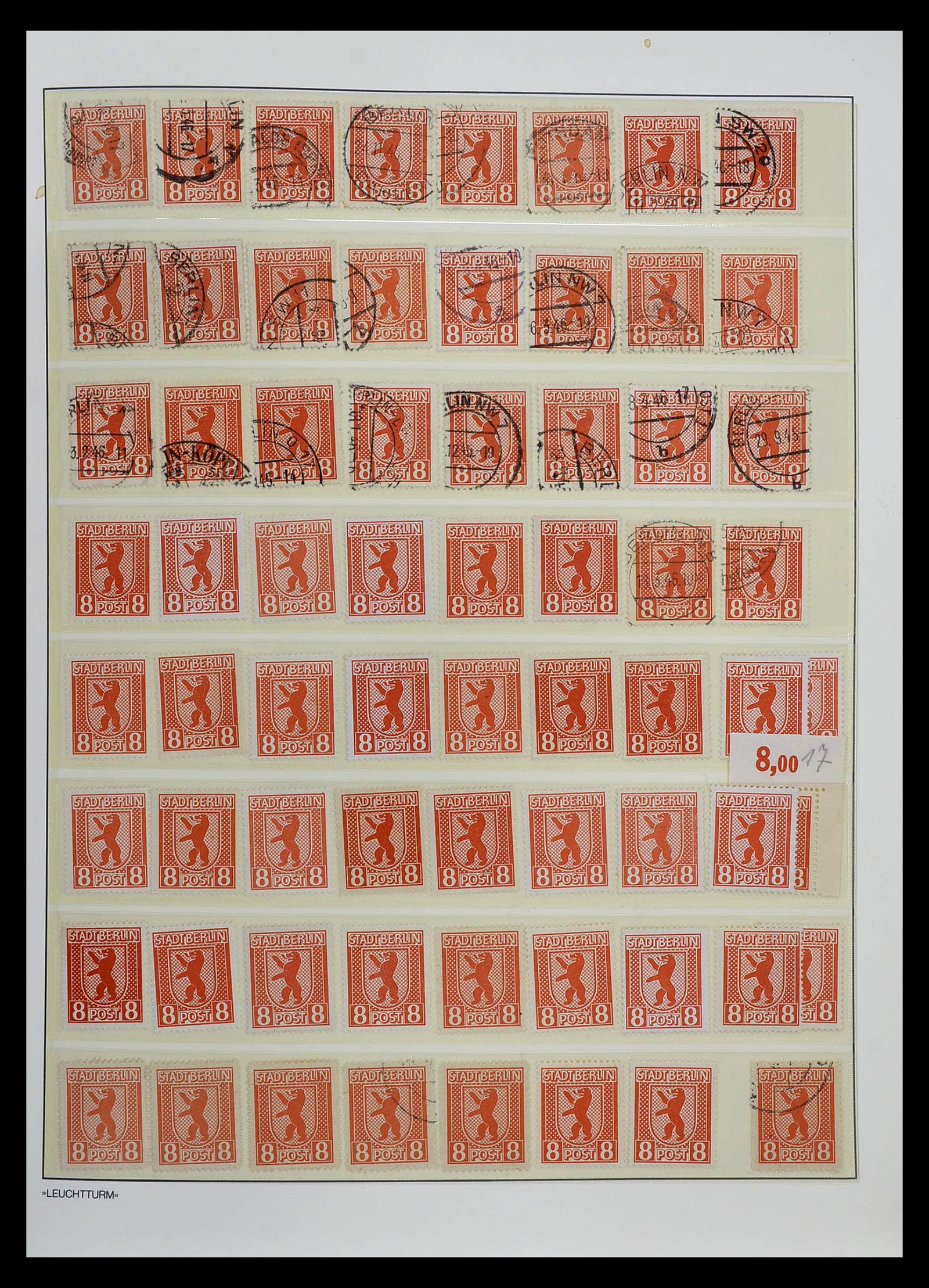 34805 009 - Postzegelverzameling 34805 Sovjet Zone 1945-1949.