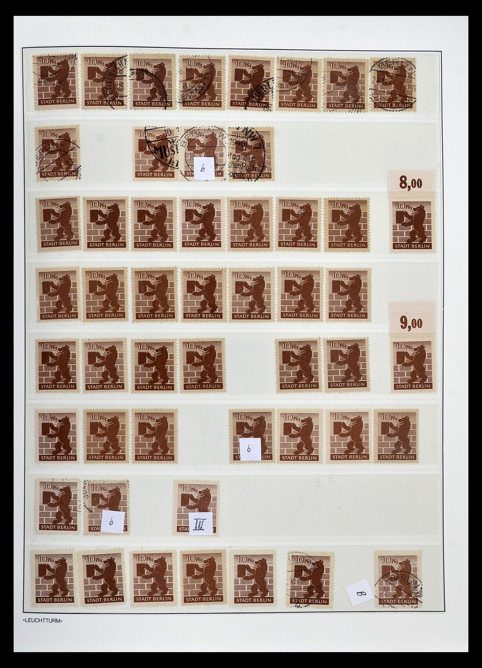 34805 010 - Stamp Collection 34805 Soviet Zone 1945-1949.