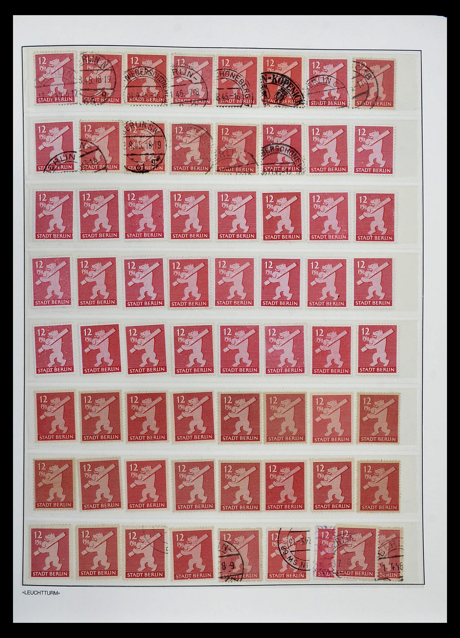 34805 012 - Postzegelverzameling 34805 Sovjet Zone 1945-1949.