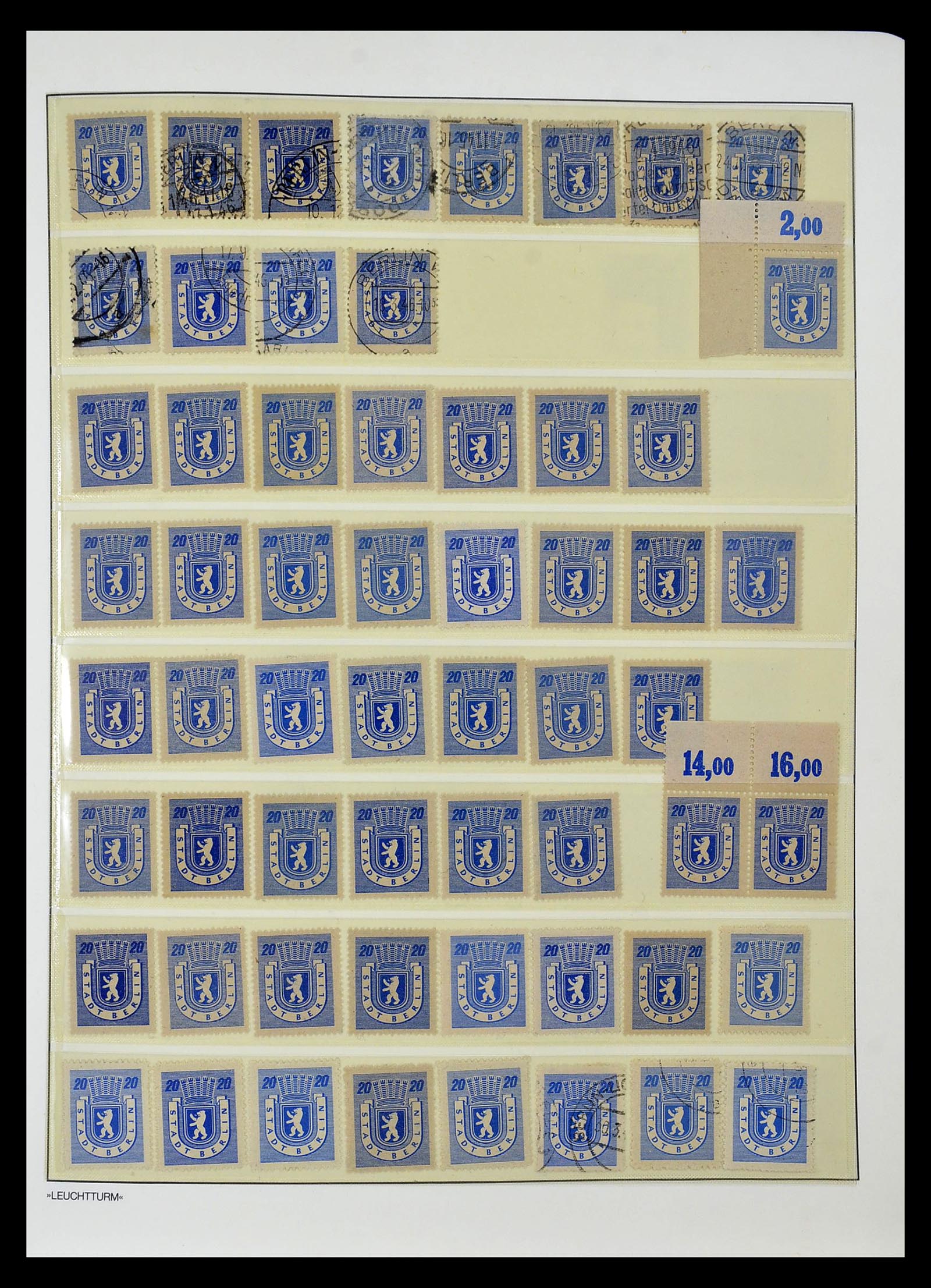 34805 013 - Postzegelverzameling 34805 Sovjet Zone 1945-1949.