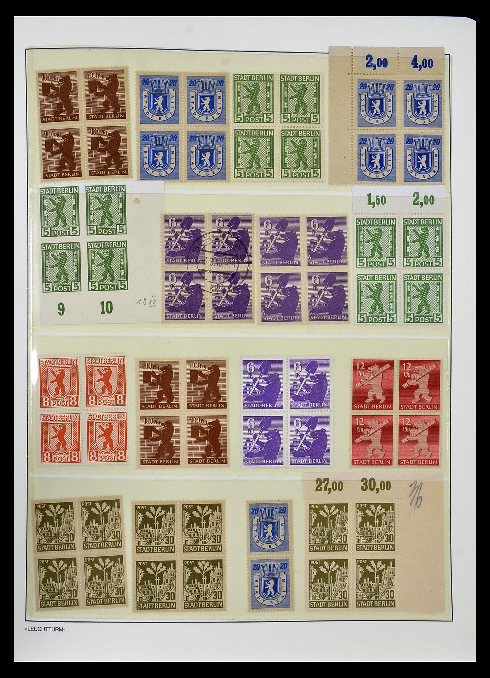 34805 015 - Postzegelverzameling 34805 Sovjet Zone 1945-1949.