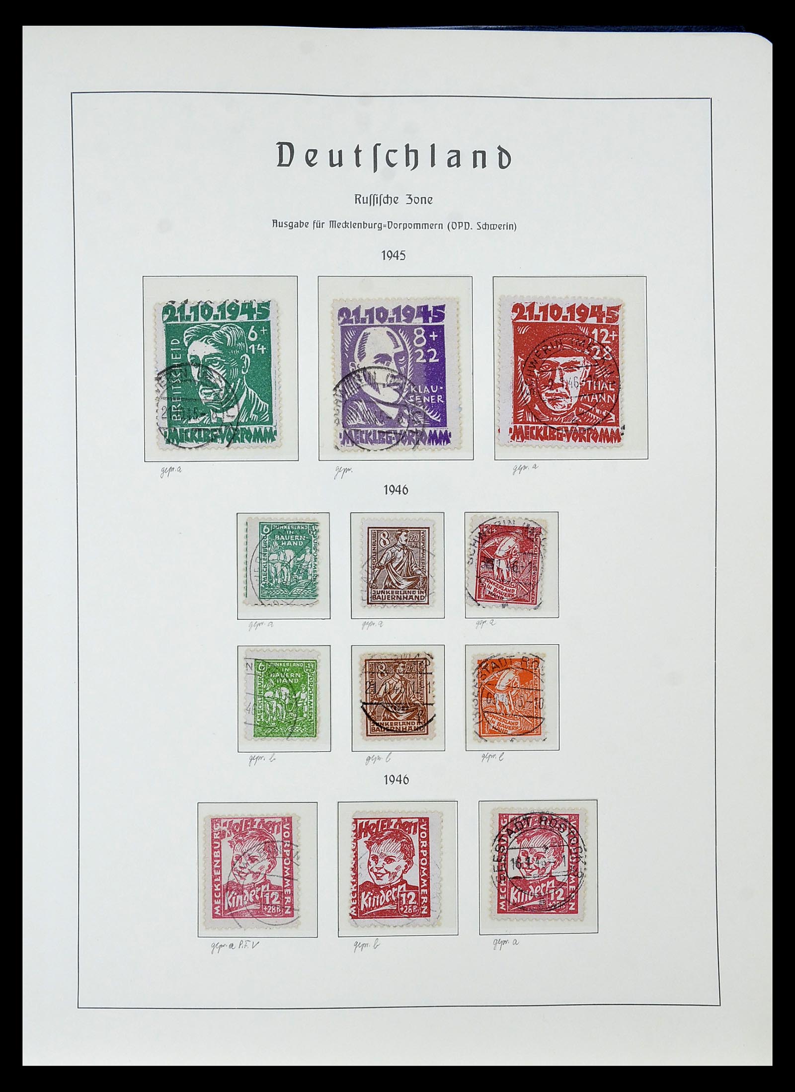 34805 032 - Stamp Collection 34805 Soviet Zone 1945-1949.