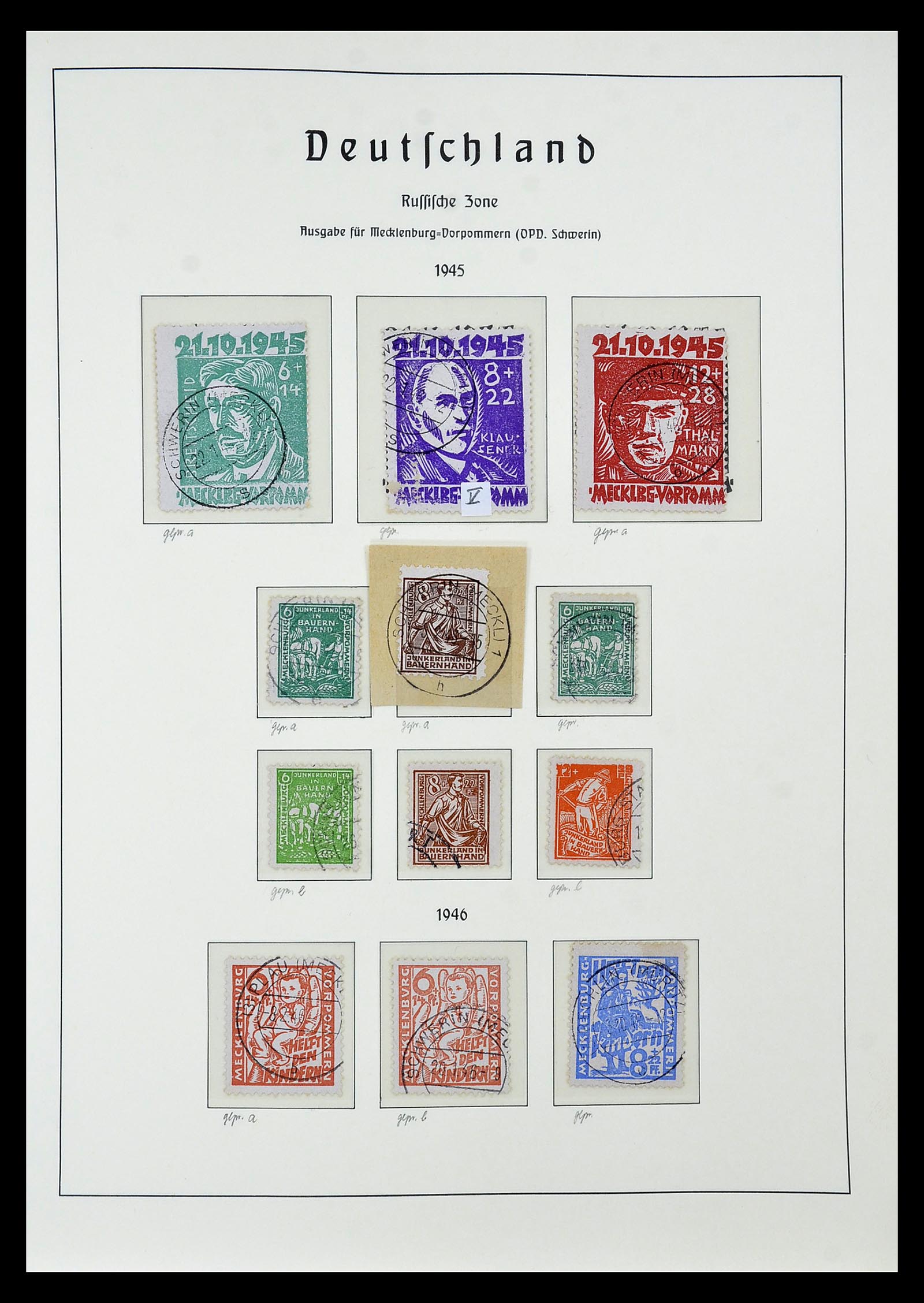 34805 033 - Stamp Collection 34805 Soviet Zone 1945-1949.