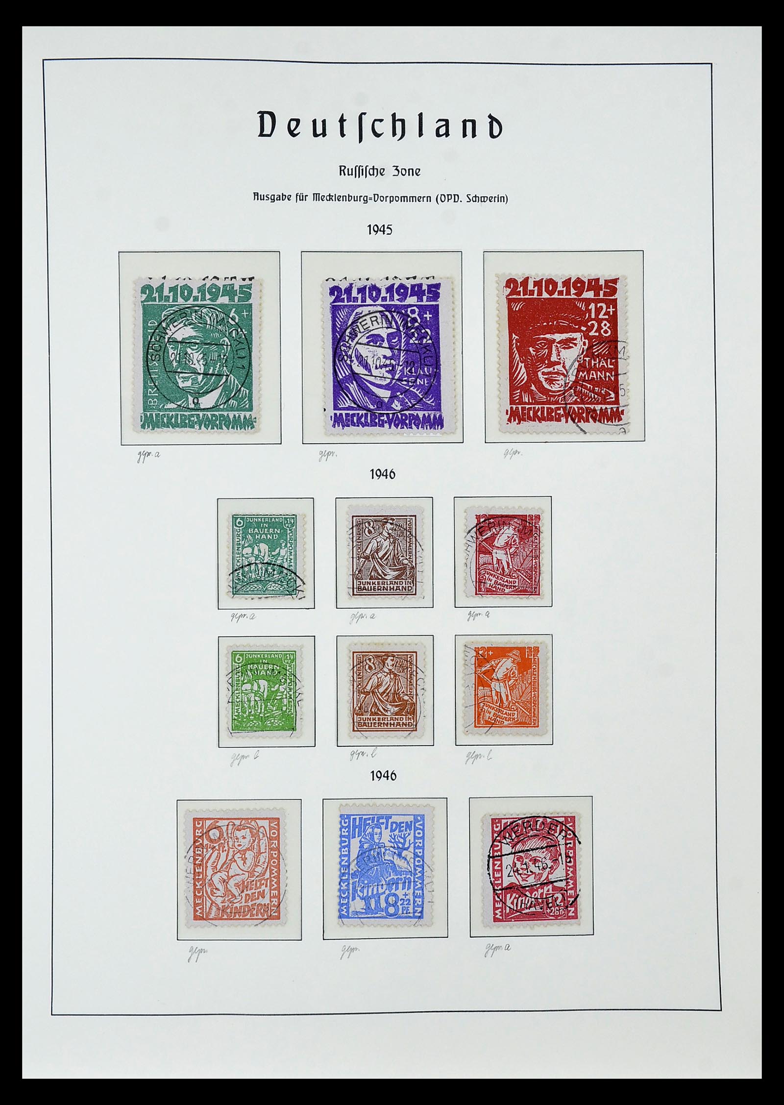 34805 034 - Stamp Collection 34805 Soviet Zone 1945-1949.