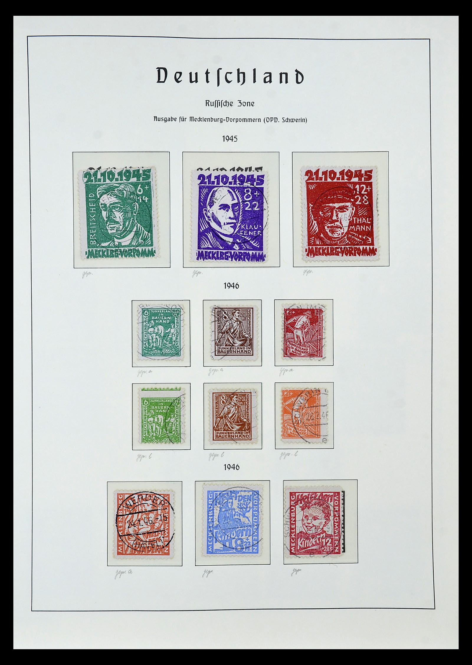 34805 035 - Stamp Collection 34805 Soviet Zone 1945-1949.