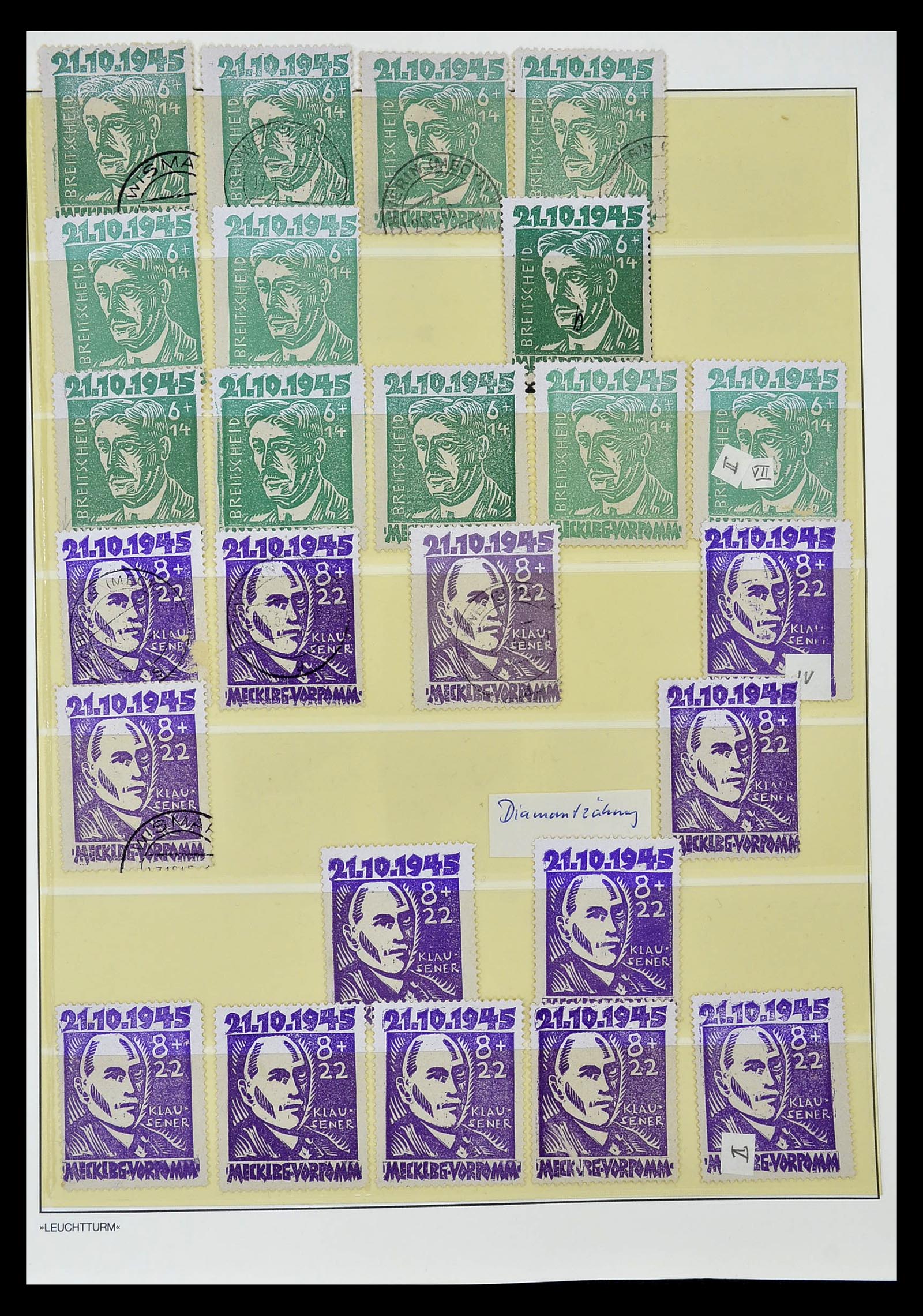 34805 036 - Stamp Collection 34805 Soviet Zone 1945-1949.