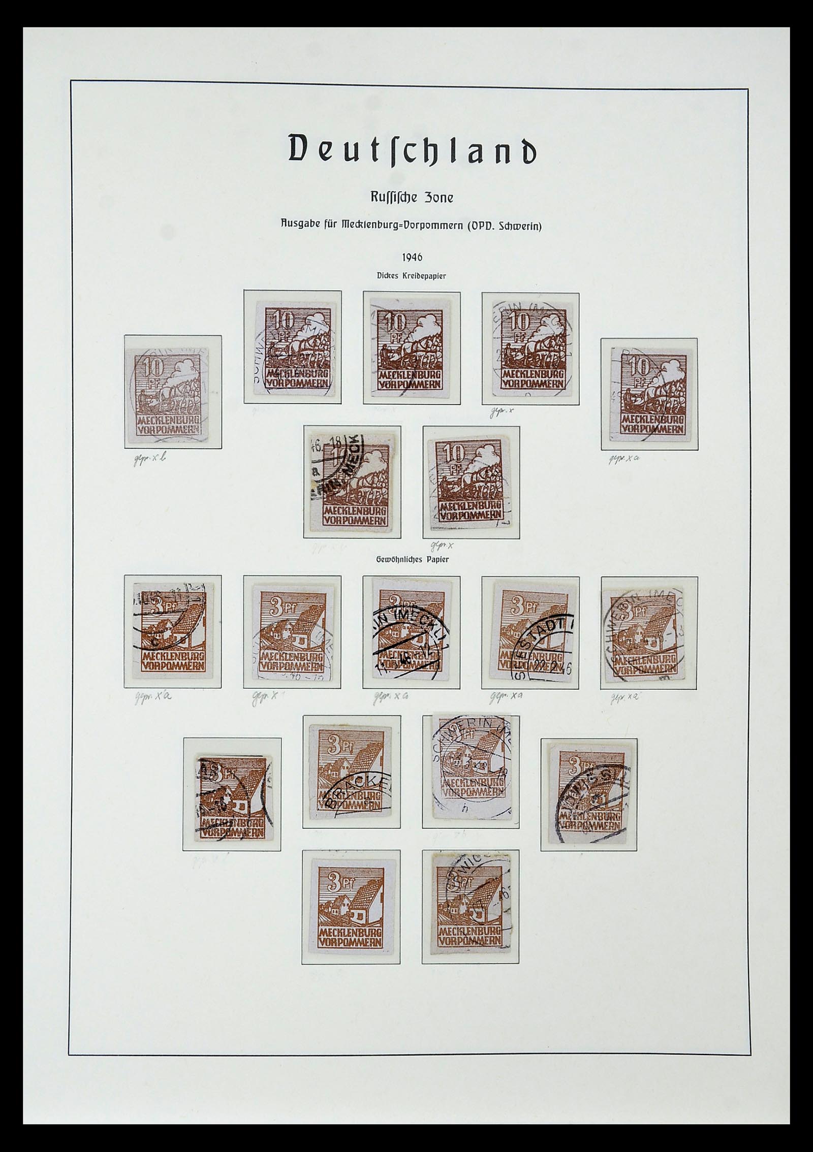 34805 043 - Stamp Collection 34805 Soviet Zone 1945-1949.