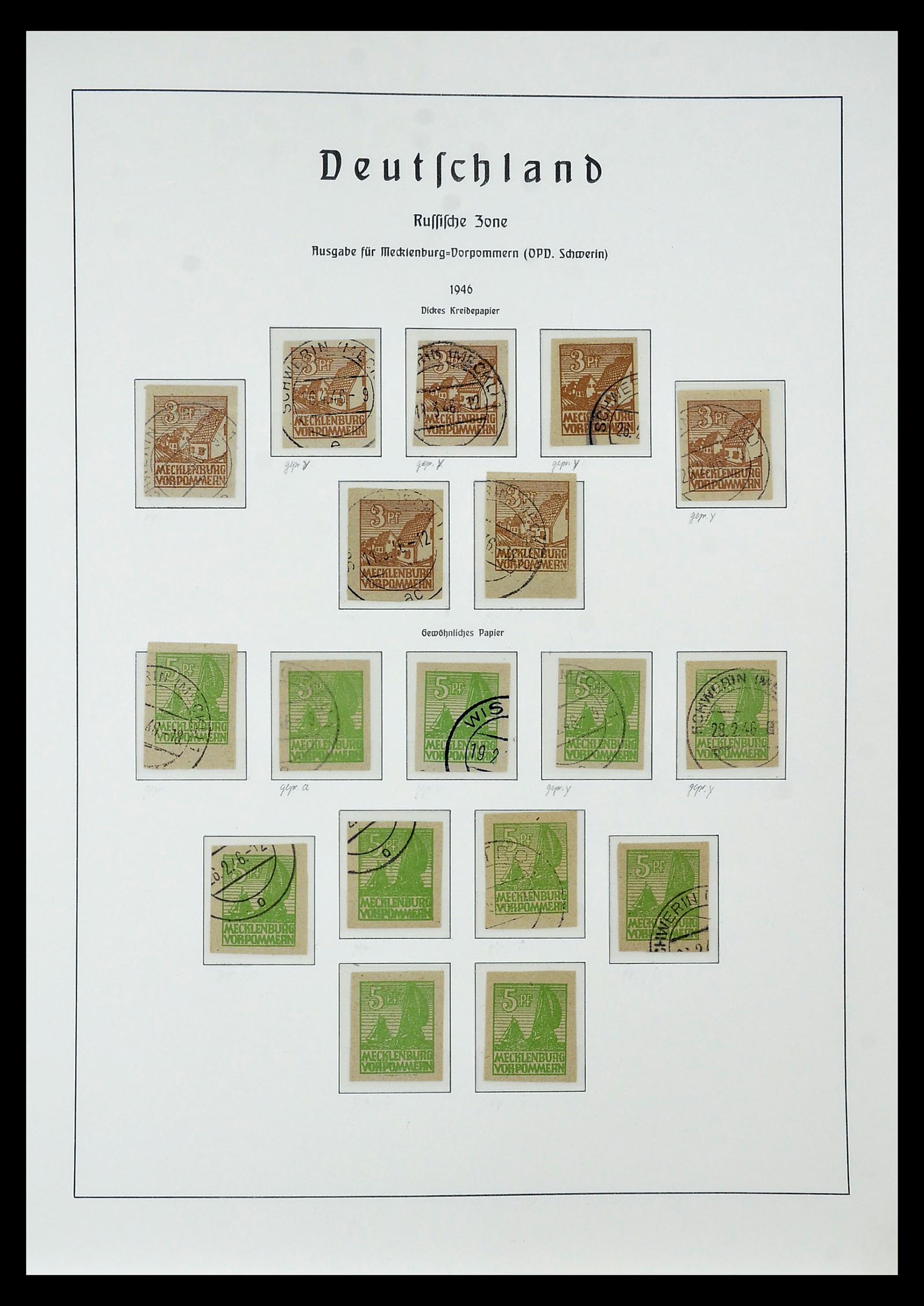 34805 044 - Stamp Collection 34805 Soviet Zone 1945-1949.
