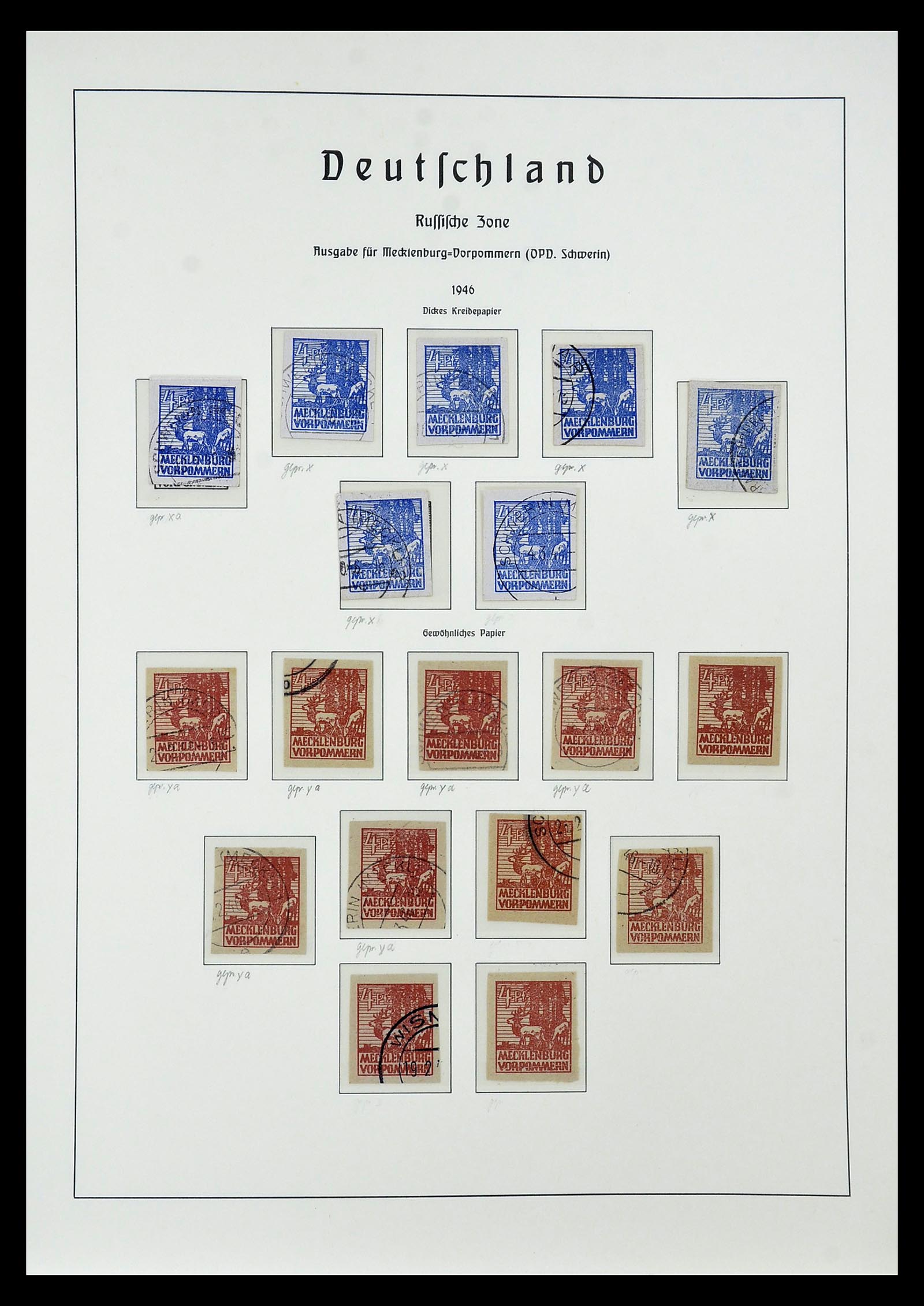 34805 045 - Stamp Collection 34805 Soviet Zone 1945-1949.