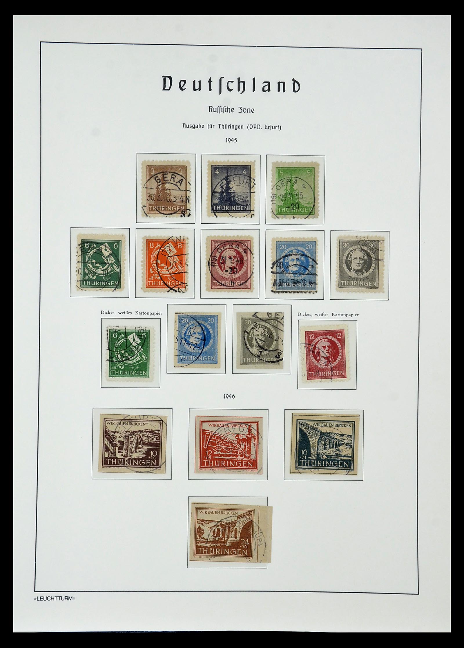 34805 068 - Stamp Collection 34805 Soviet Zone 1945-1949.