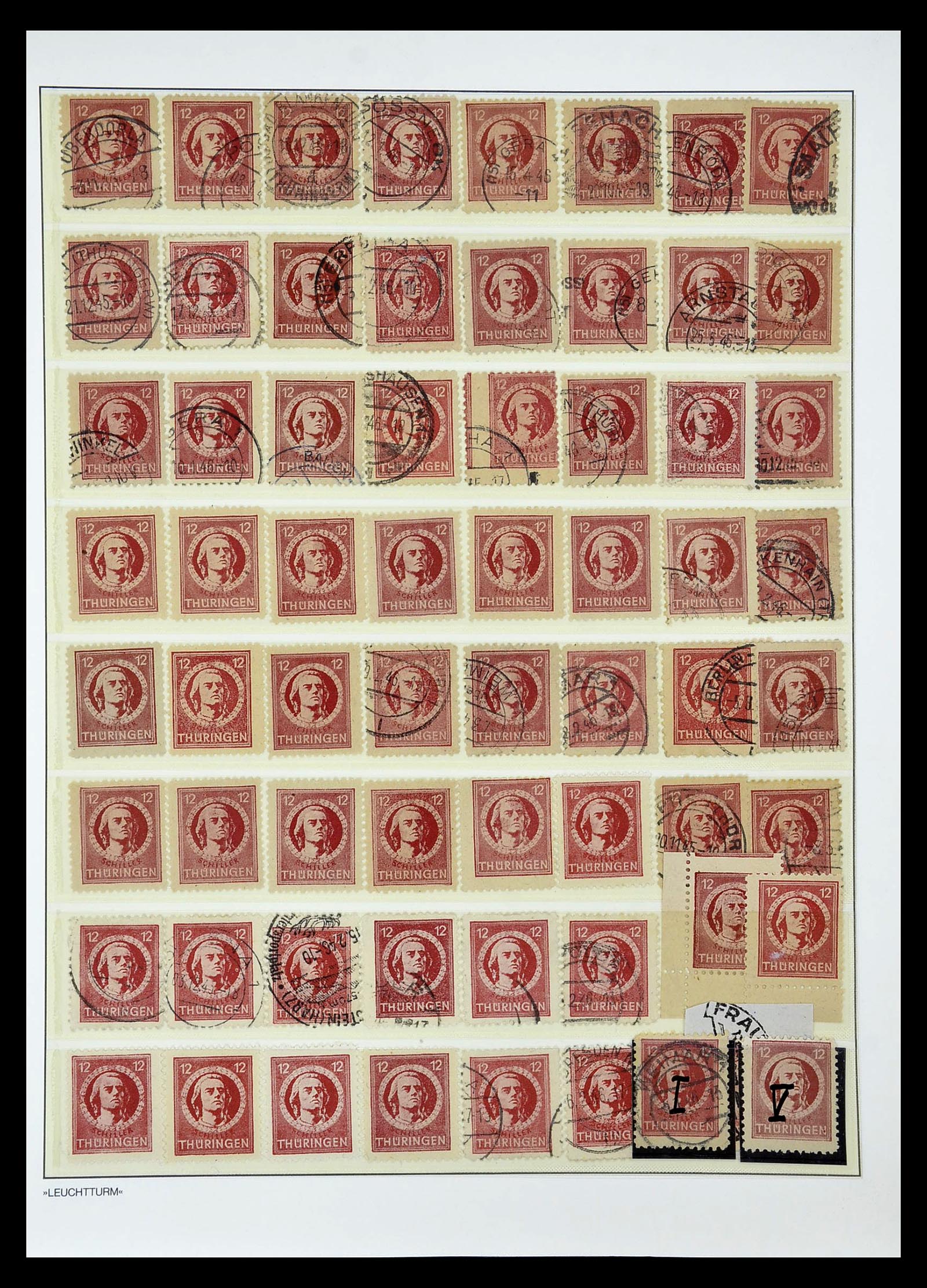 34805 075 - Stamp Collection 34805 Soviet Zone 1945-1949.