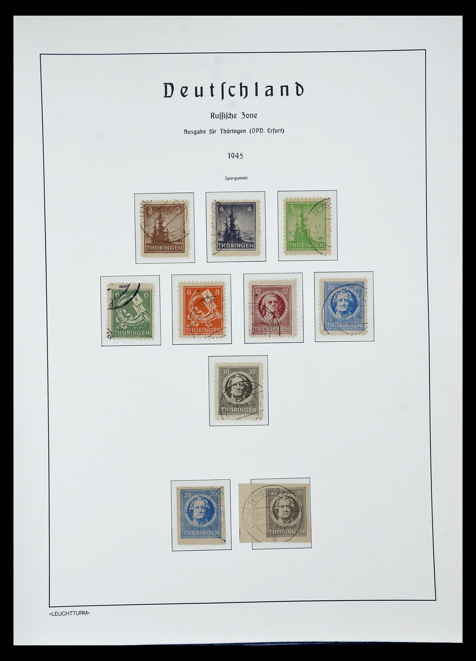 34805 085 - Stamp Collection 34805 Soviet Zone 1945-1949.