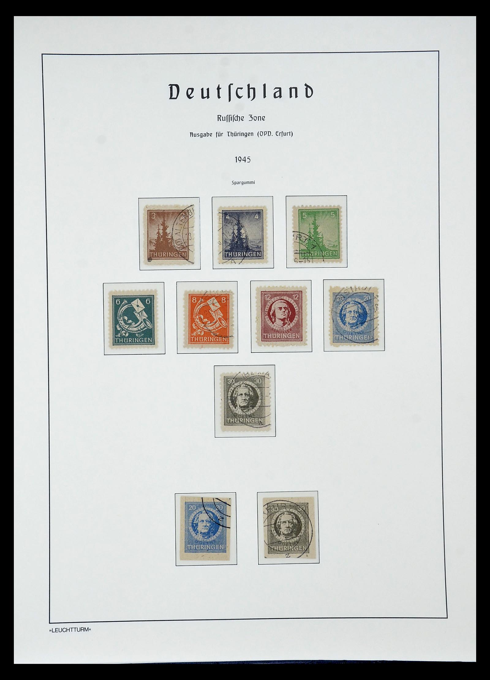 34805 087 - Stamp Collection 34805 Soviet Zone 1945-1949.