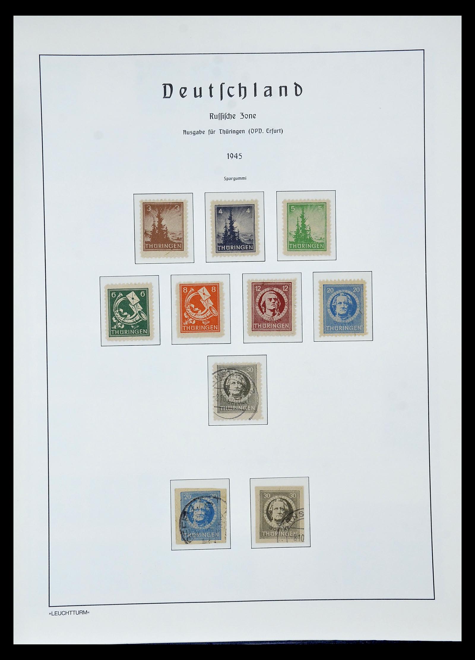 34805 089 - Stamp Collection 34805 Soviet Zone 1945-1949.