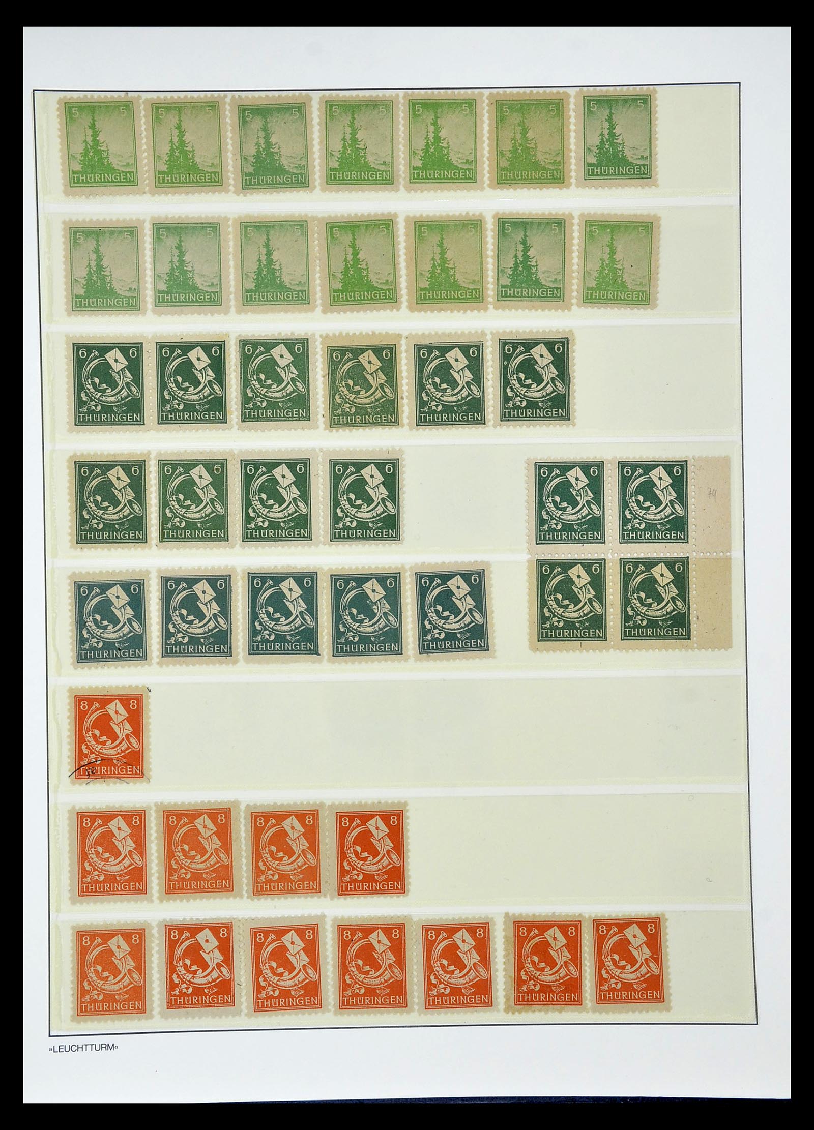 34805 091 - Stamp Collection 34805 Soviet Zone 1945-1949.