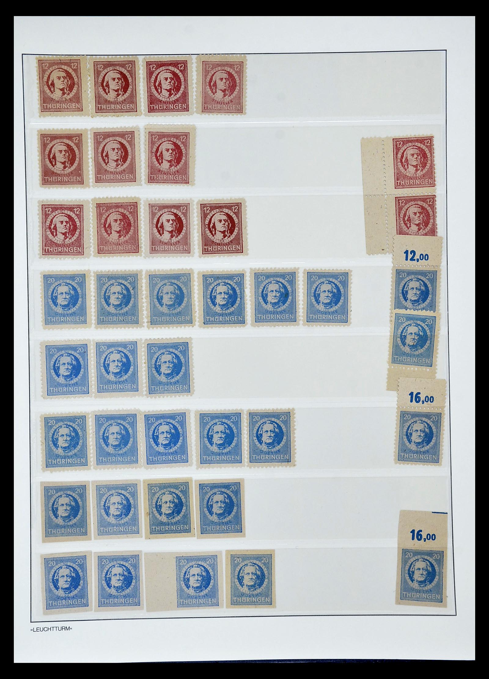 34805 092 - Stamp Collection 34805 Soviet Zone 1945-1949.