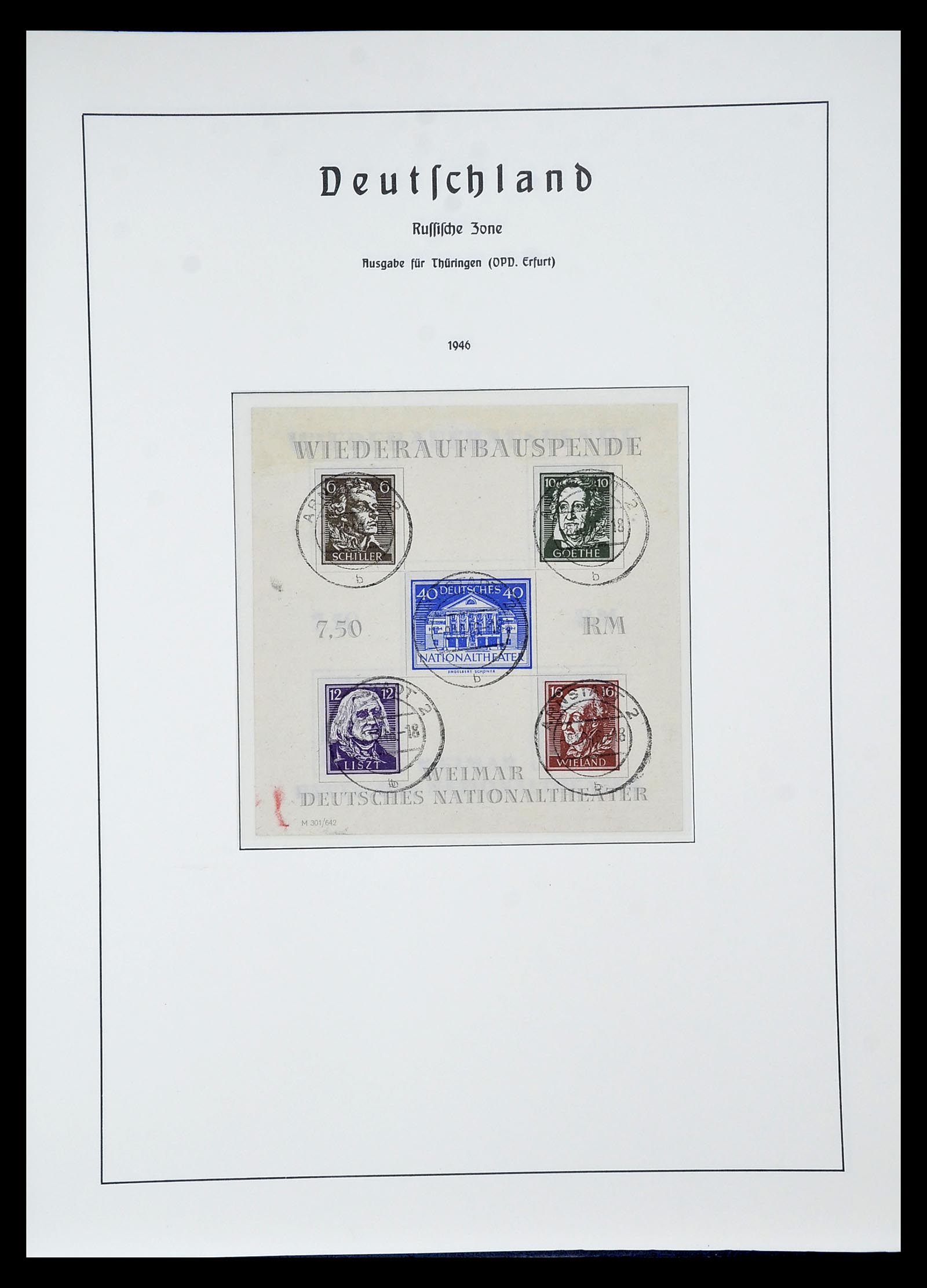 34805 096 - Stamp Collection 34805 Soviet Zone 1945-1949.