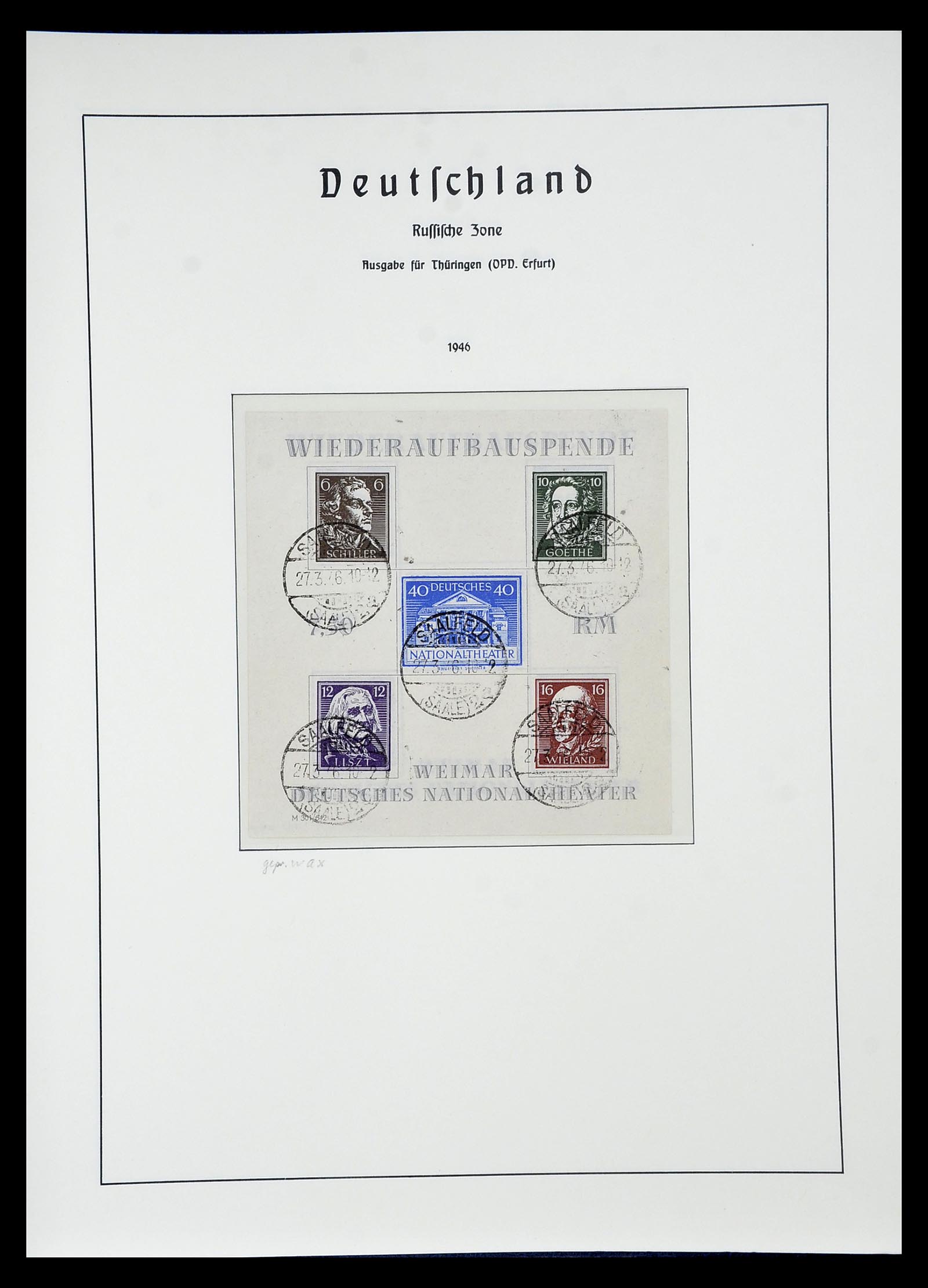 34805 099 - Stamp Collection 34805 Soviet Zone 1945-1949.