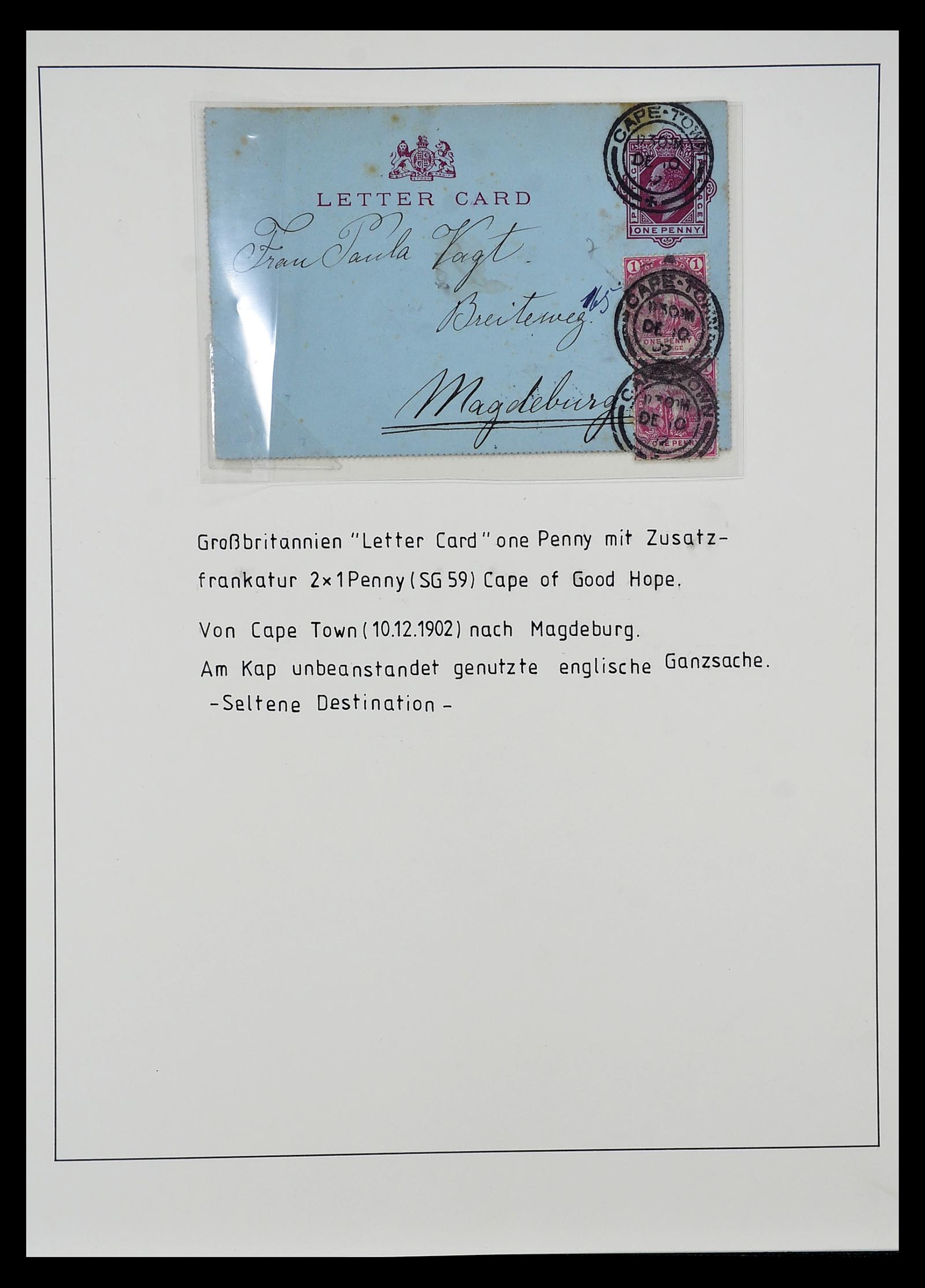 34806 002 - Postzegelverzameling 34806 Kaap de Goede Hoop 1842-1912.