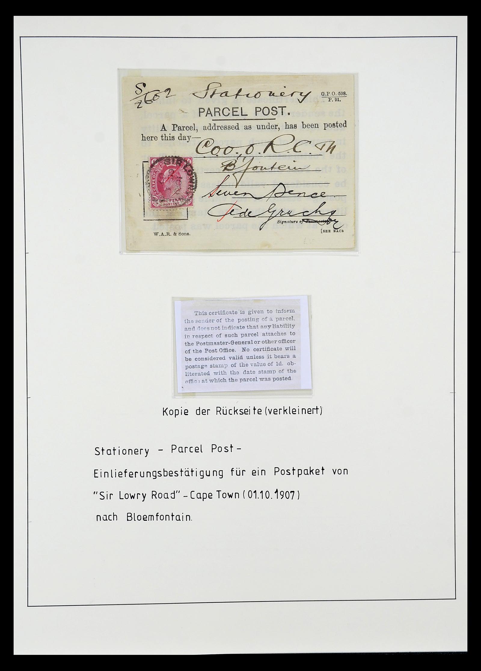 34806 003 - Postzegelverzameling 34806 Kaap de Goede Hoop 1842-1912.