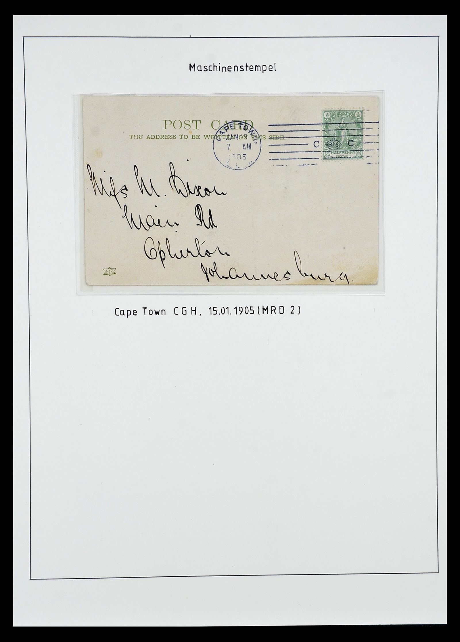 34806 006 - Postzegelverzameling 34806 Kaap de Goede Hoop 1842-1912.