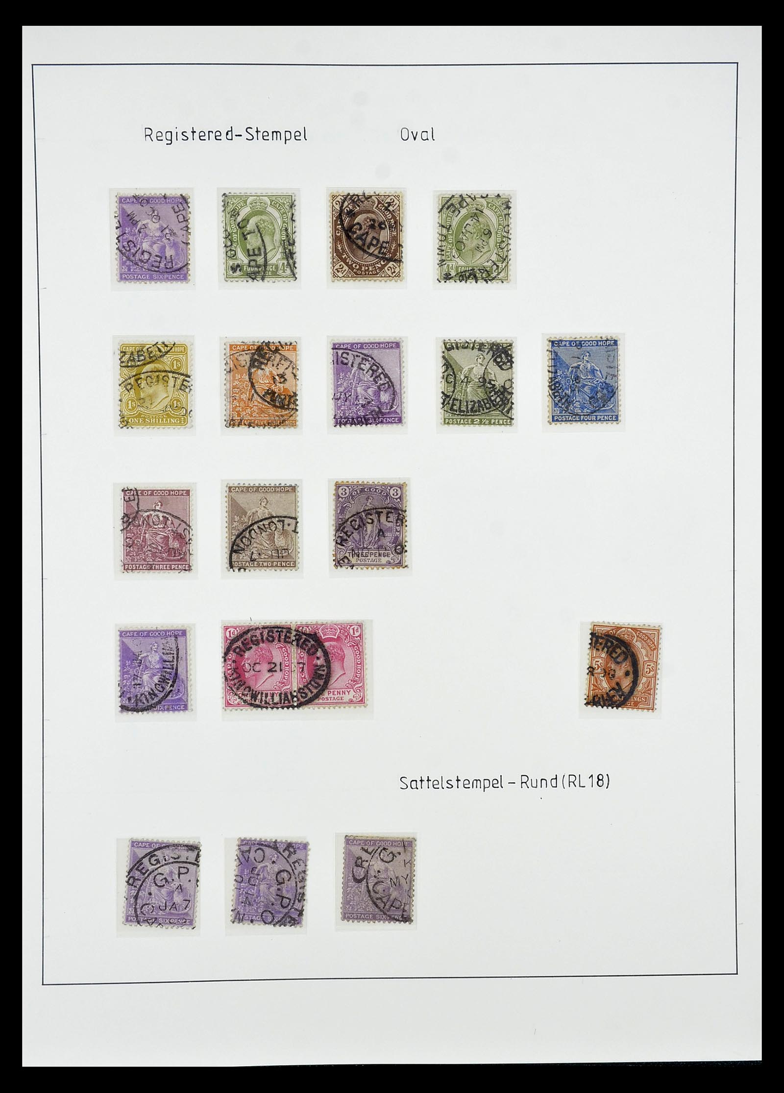 34806 009 - Postzegelverzameling 34806 Kaap de Goede Hoop 1842-1912.
