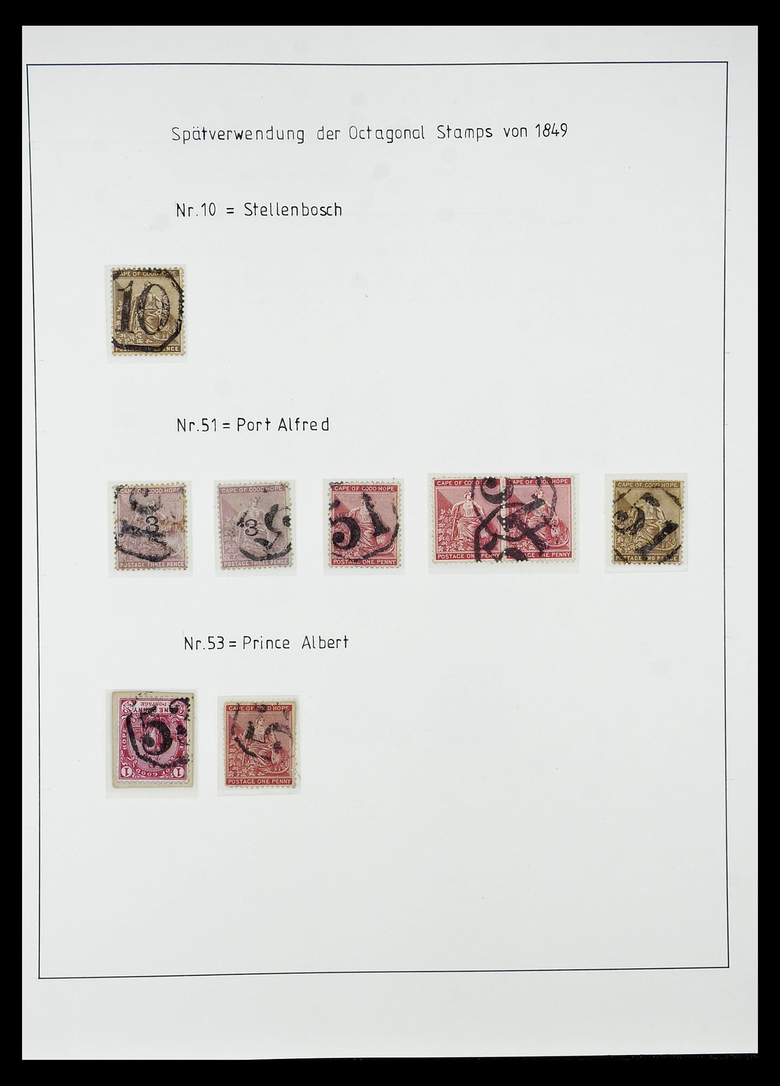 34806 010 - Postzegelverzameling 34806 Kaap de Goede Hoop 1842-1912.