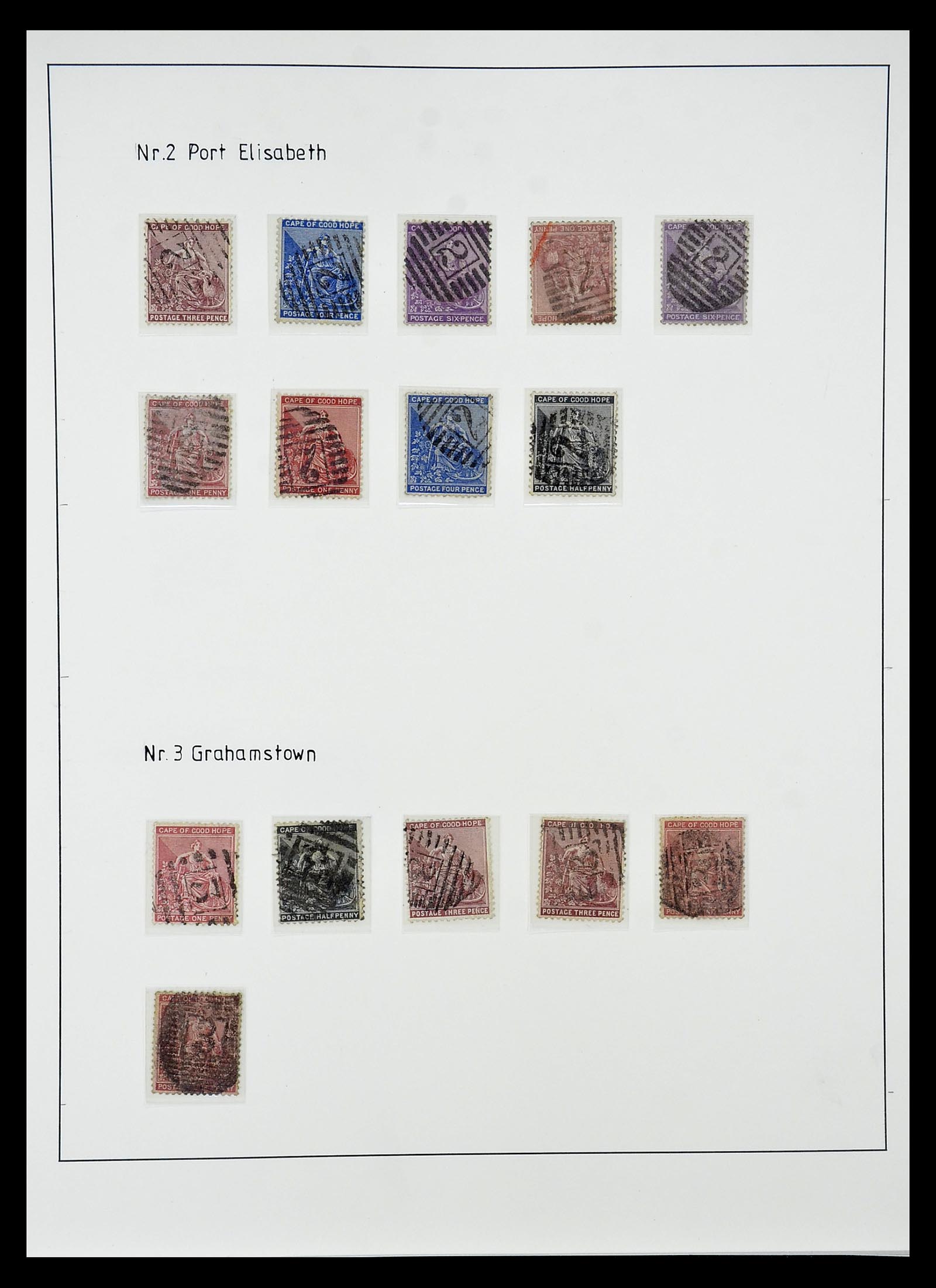 34806 012 - Postzegelverzameling 34806 Kaap de Goede Hoop 1842-1912.