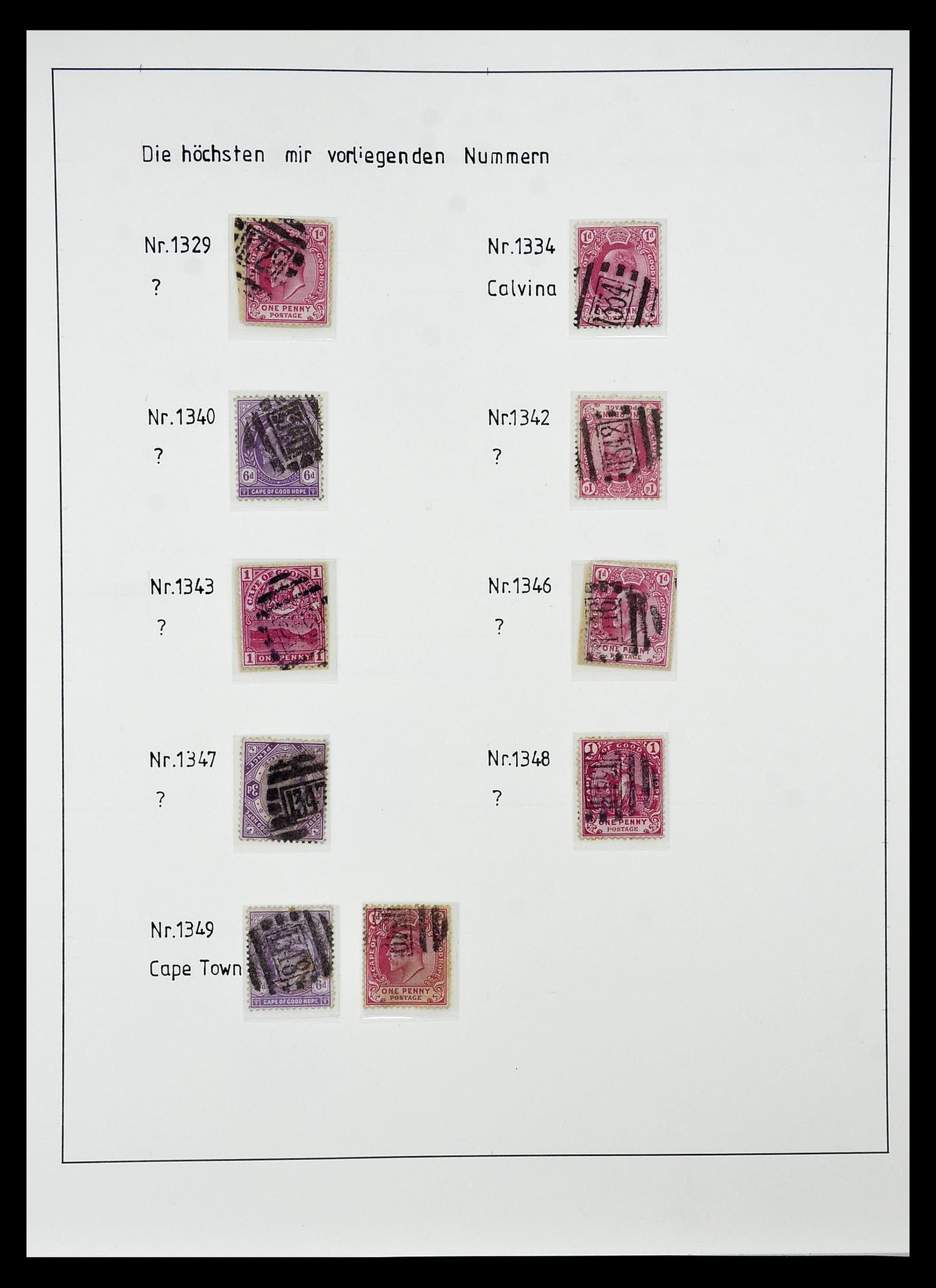 34806 014 - Postzegelverzameling 34806 Kaap de Goede Hoop 1842-1912.