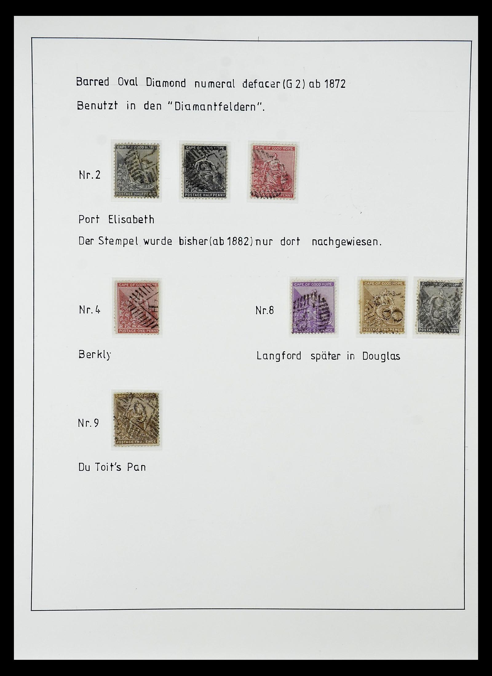 34806 017 - Postzegelverzameling 34806 Kaap de Goede Hoop 1842-1912.