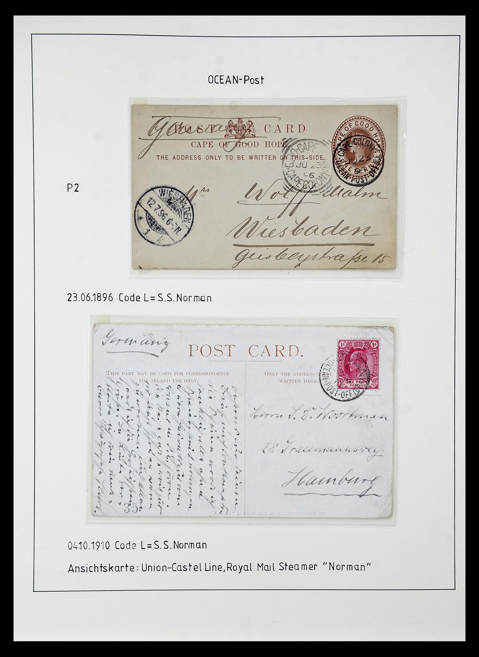 34806 018 - Stamp Collection 34806 Cape of Good Hope 1842-1912.