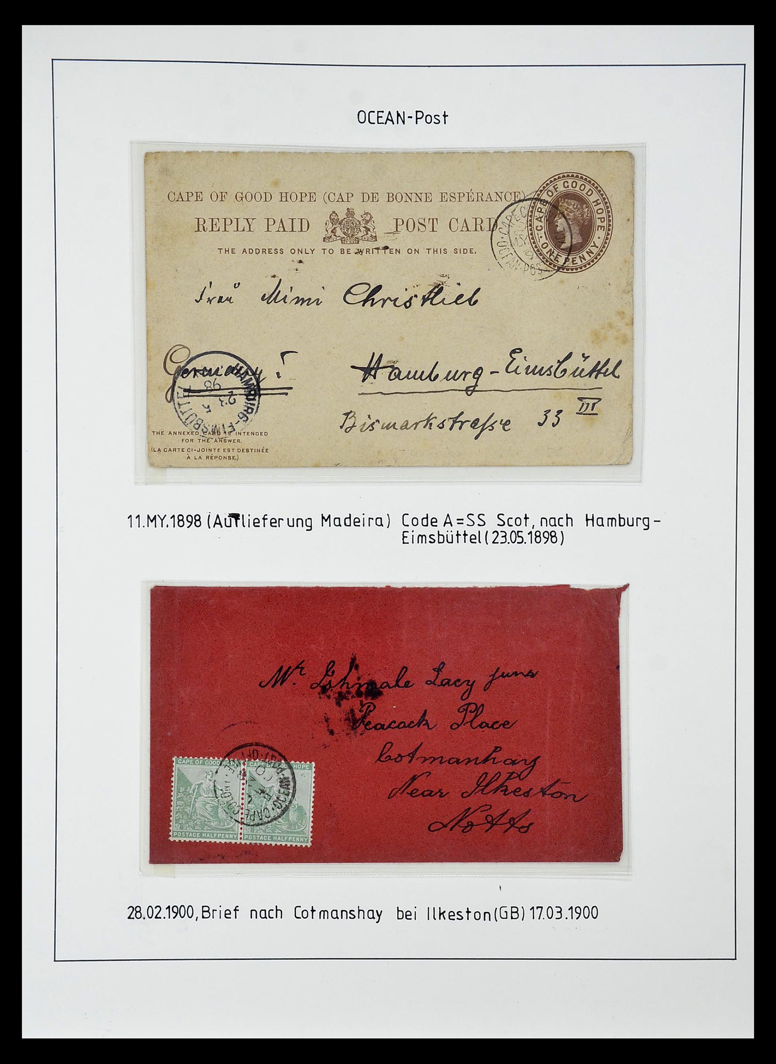 34806 020 - Postzegelverzameling 34806 Kaap de Goede Hoop 1842-1912.