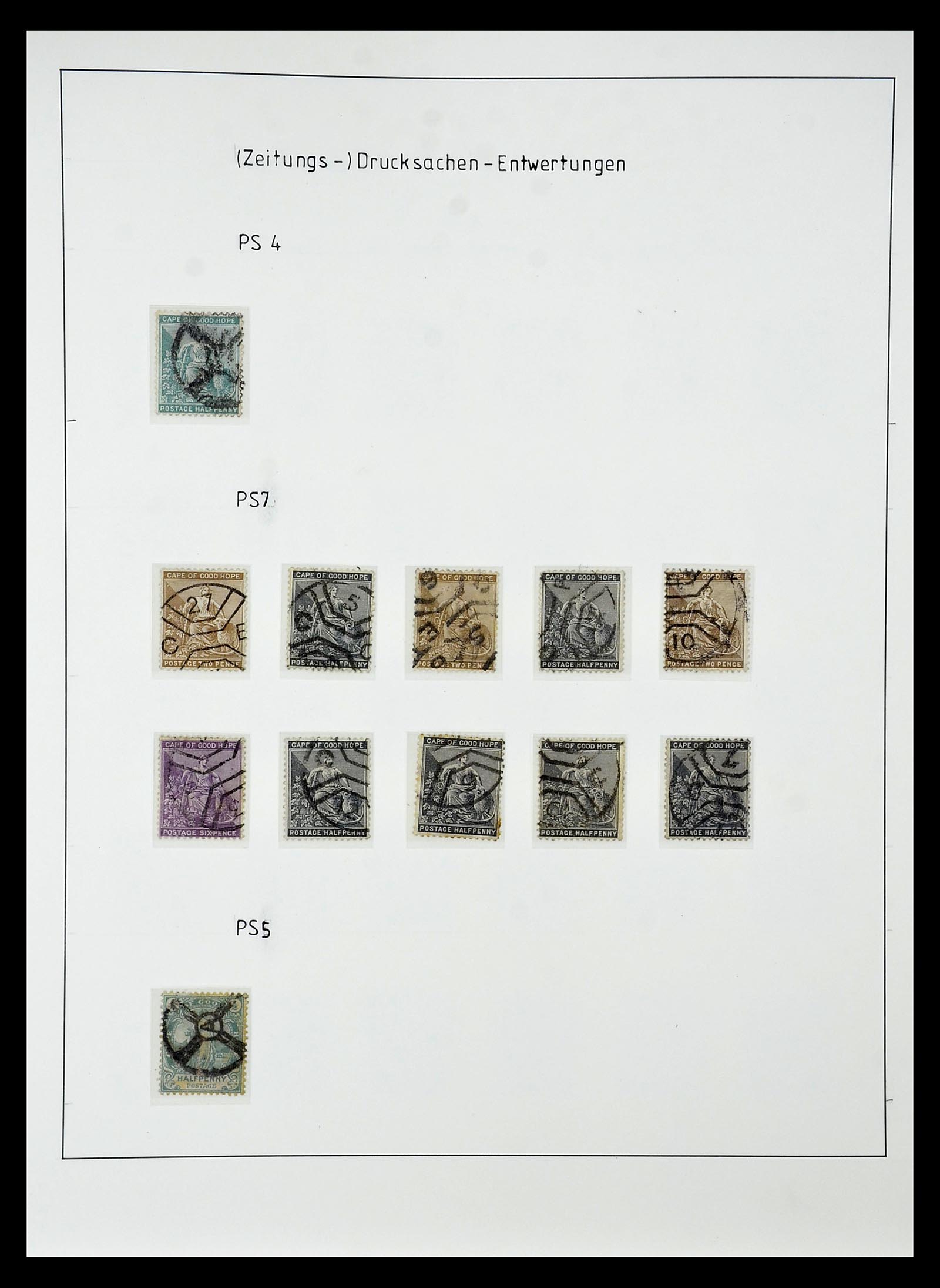 34806 023 - Postzegelverzameling 34806 Kaap de Goede Hoop 1842-1912.