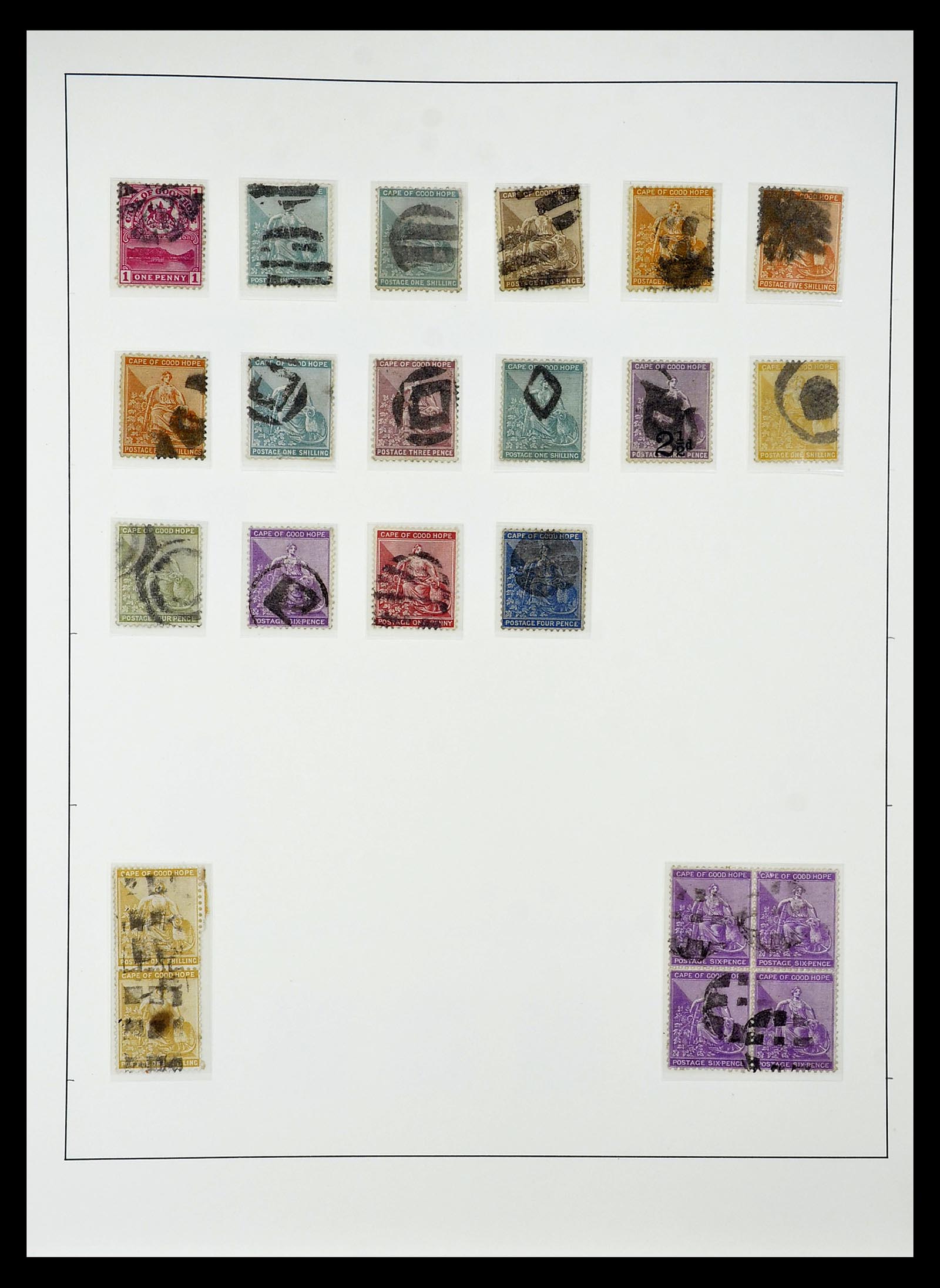 34806 025 - Postzegelverzameling 34806 Kaap de Goede Hoop 1842-1912.