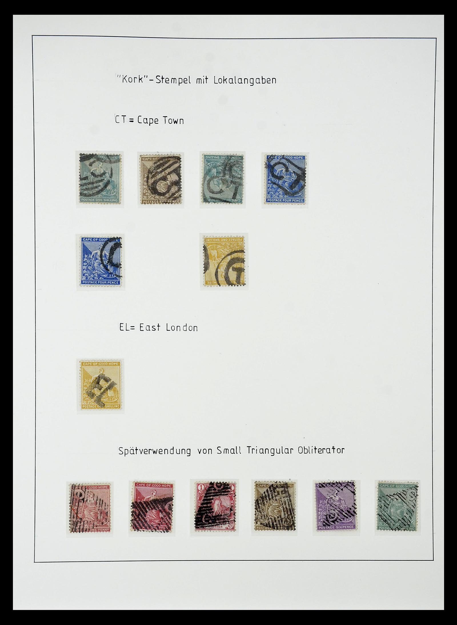 34806 026 - Postzegelverzameling 34806 Kaap de Goede Hoop 1842-1912.