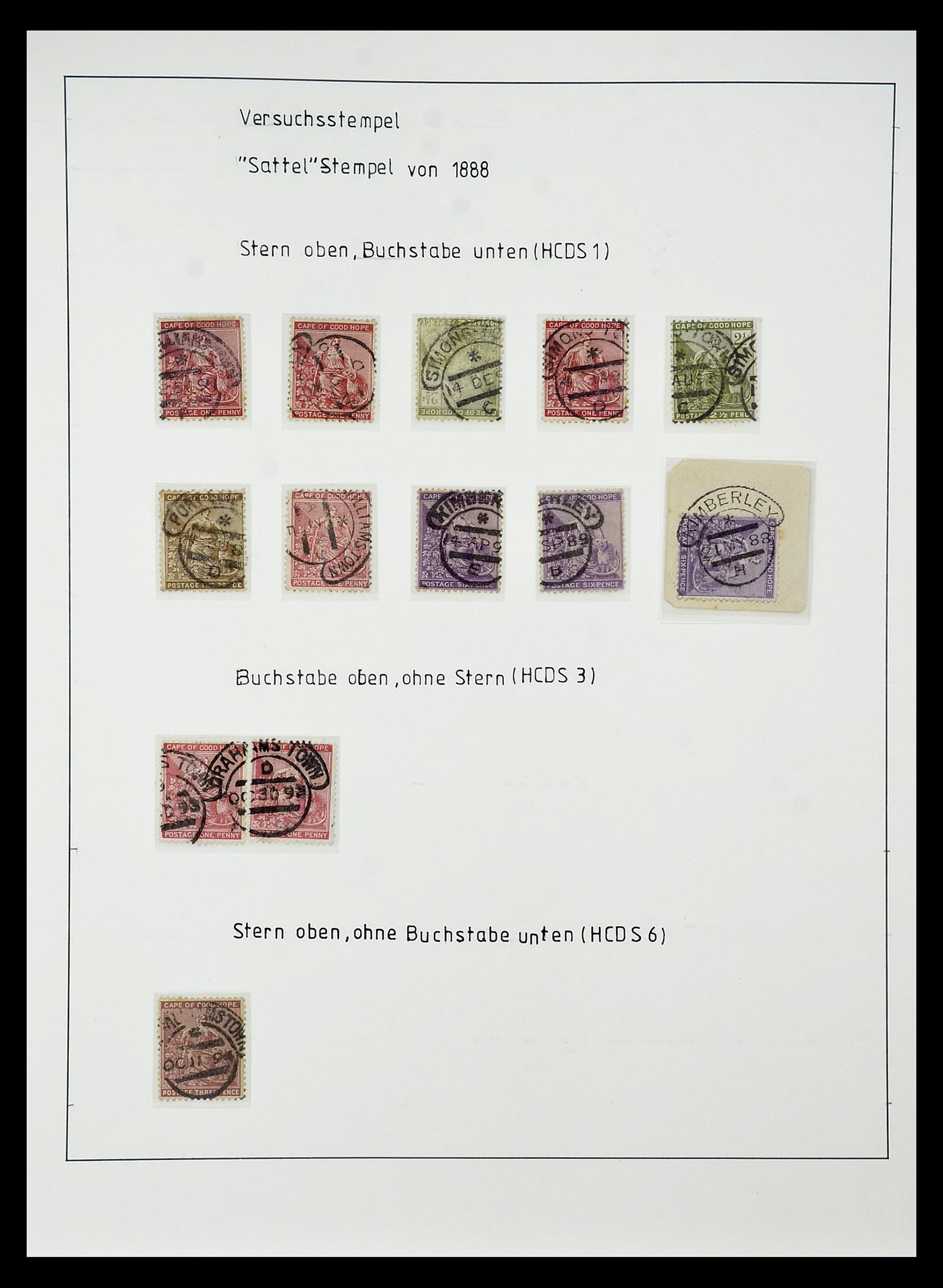 34806 030 - Postzegelverzameling 34806 Kaap de Goede Hoop 1842-1912.
