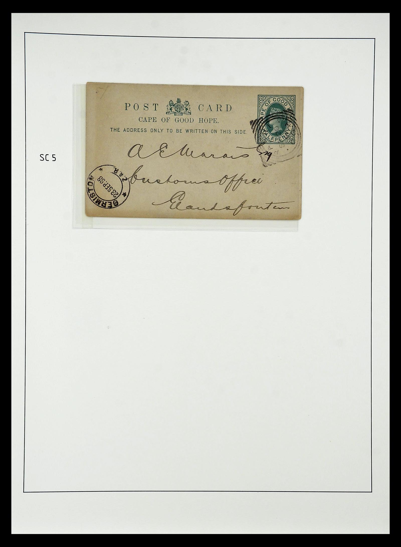 34806 039 - Postzegelverzameling 34806 Kaap de Goede Hoop 1842-1912.