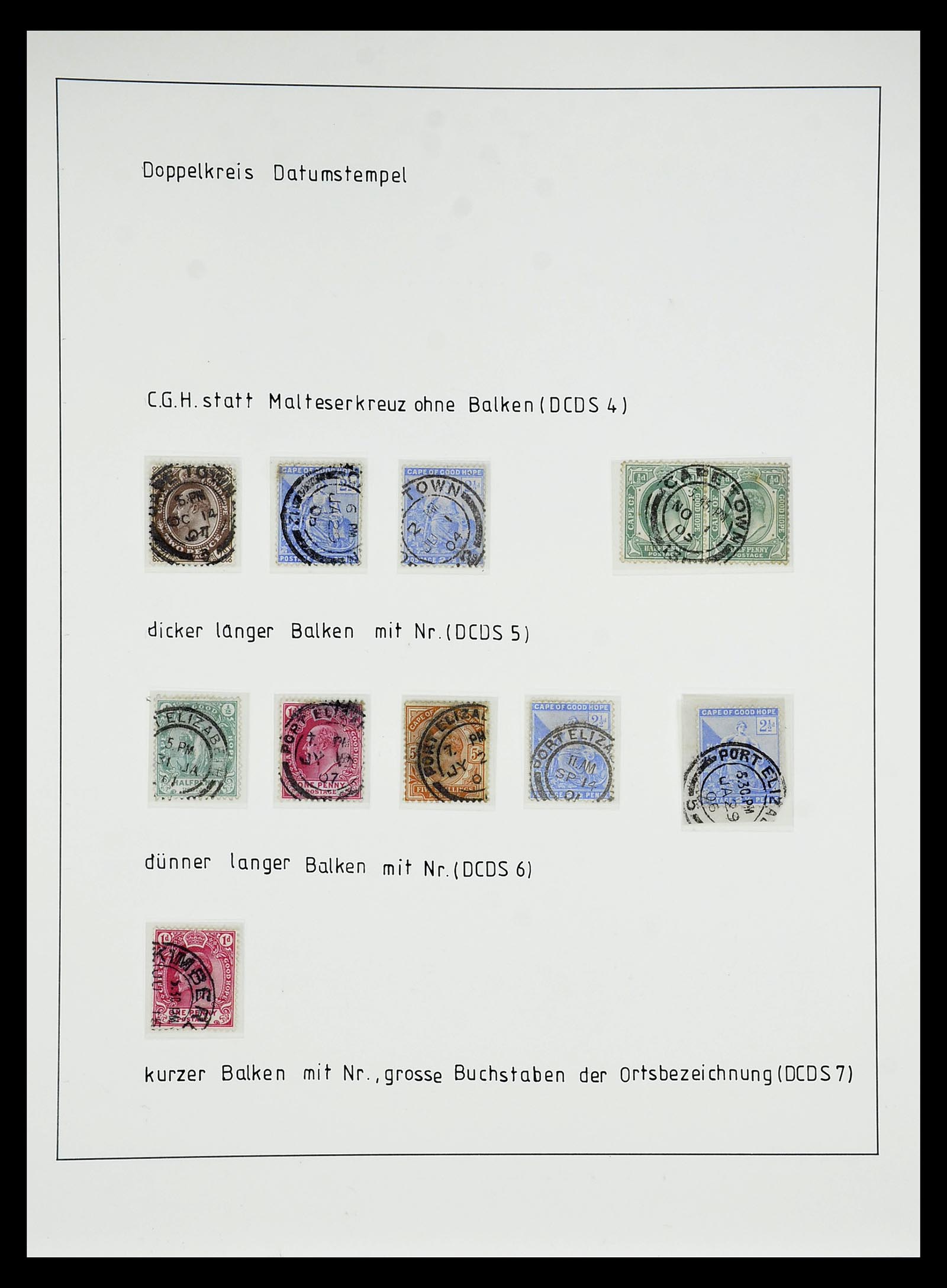 34806 043 - Postzegelverzameling 34806 Kaap de Goede Hoop 1842-1912.