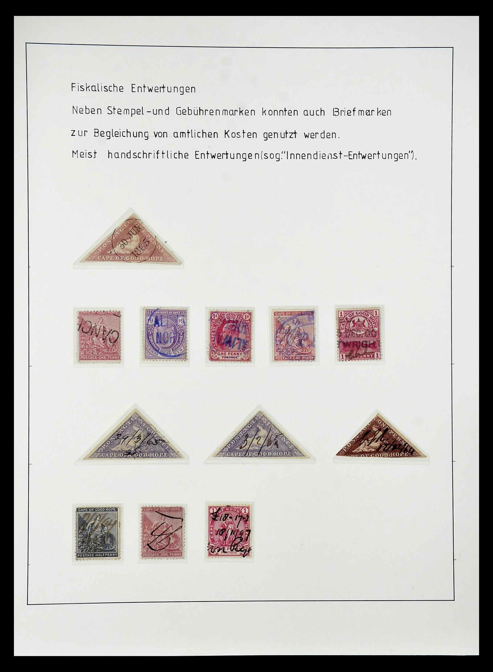 34806 050 - Postzegelverzameling 34806 Kaap de Goede Hoop 1842-1912.